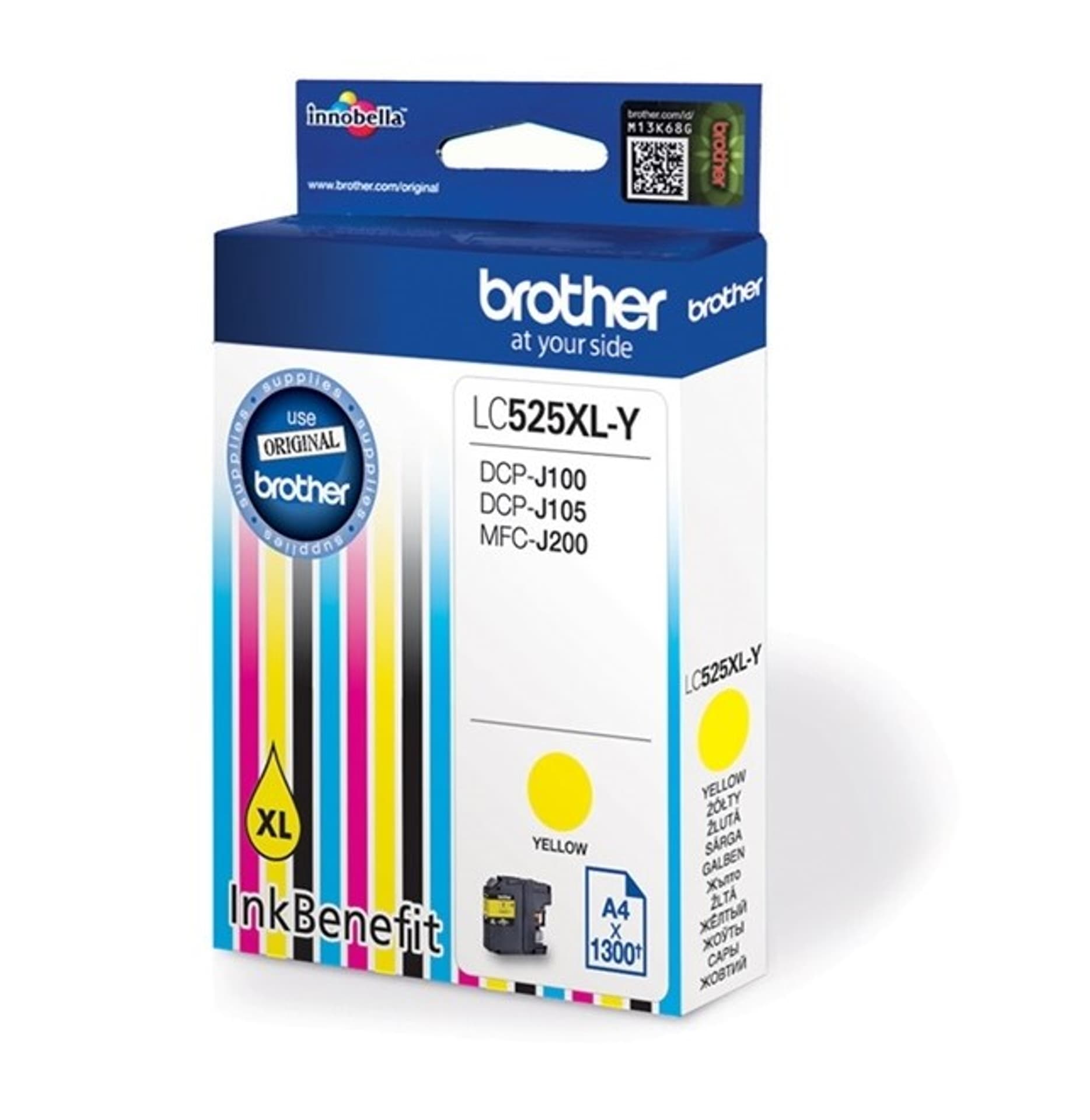 

Tusz Brother żółty LC525XLYAP2=LC-525XLY, 1300 str.