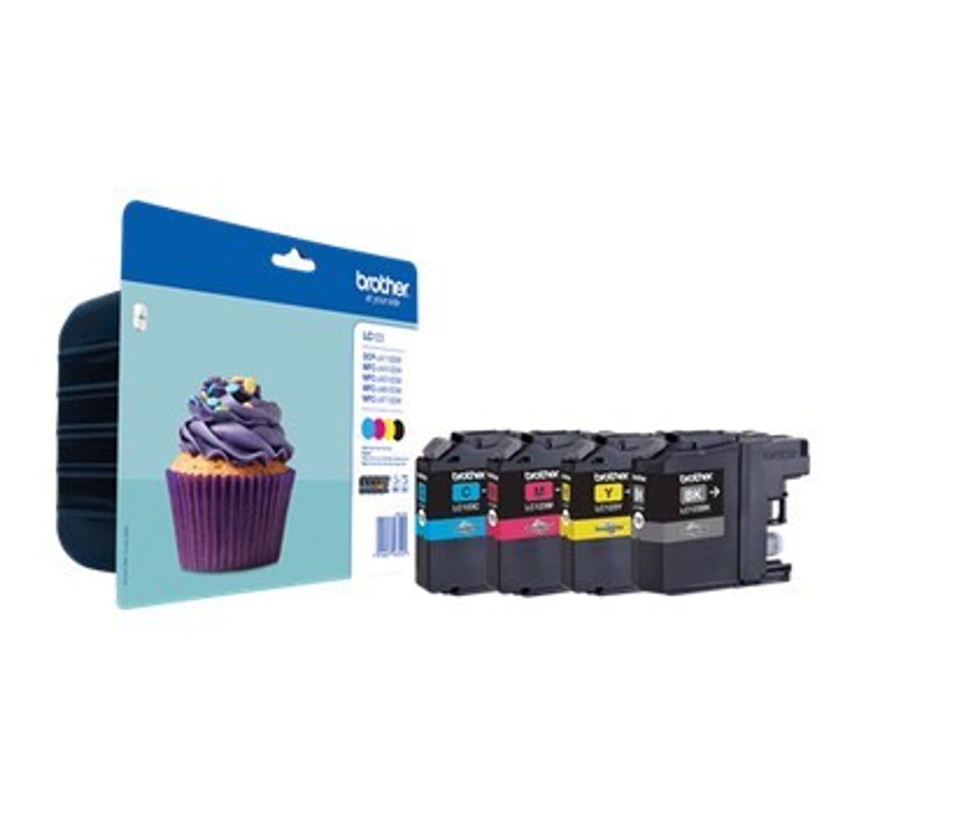 

Tusz Brother zestaw LC123VALBP=LC-123VALBP, zawiera CMYBK, LC123C+LC123M+LC123Y+LC123BK