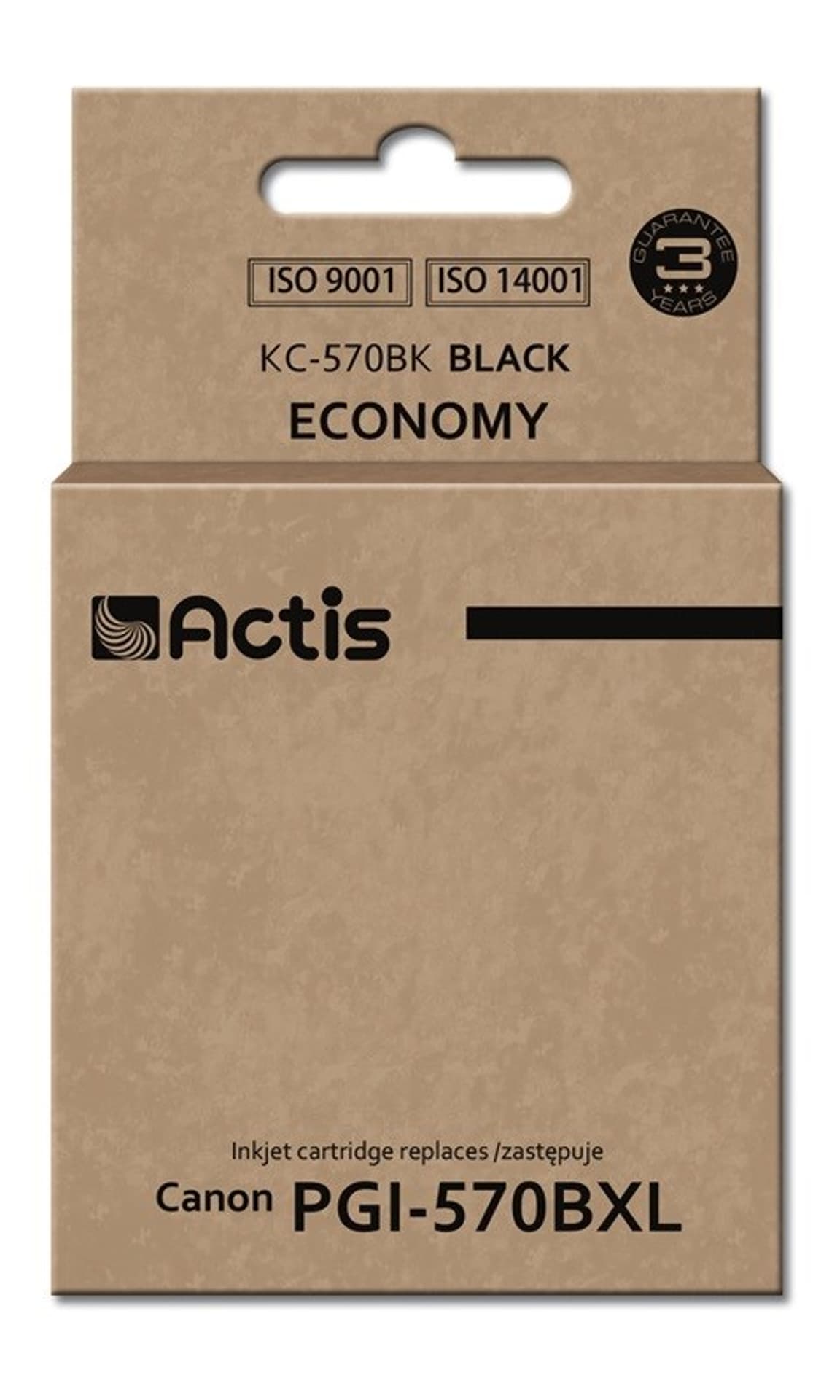 

Tusz ACTIS KC-570BK (zamiennik Canon PGI-570BK; Standard; 22 ml; czarny)