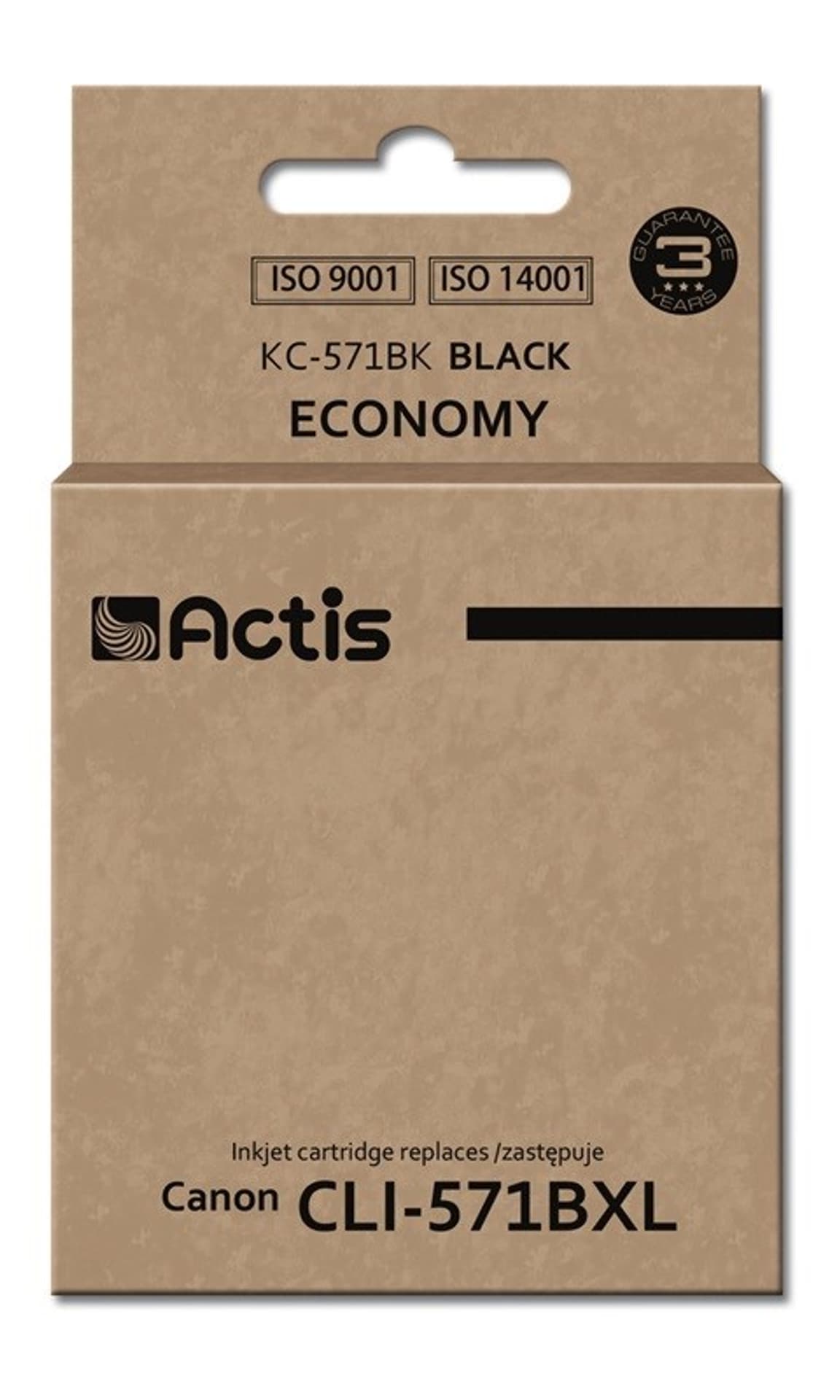 

Tusz ACTIS KC-571BK (zamiennik Canon CLI-571BK; Standard; 12 ml; czarny)