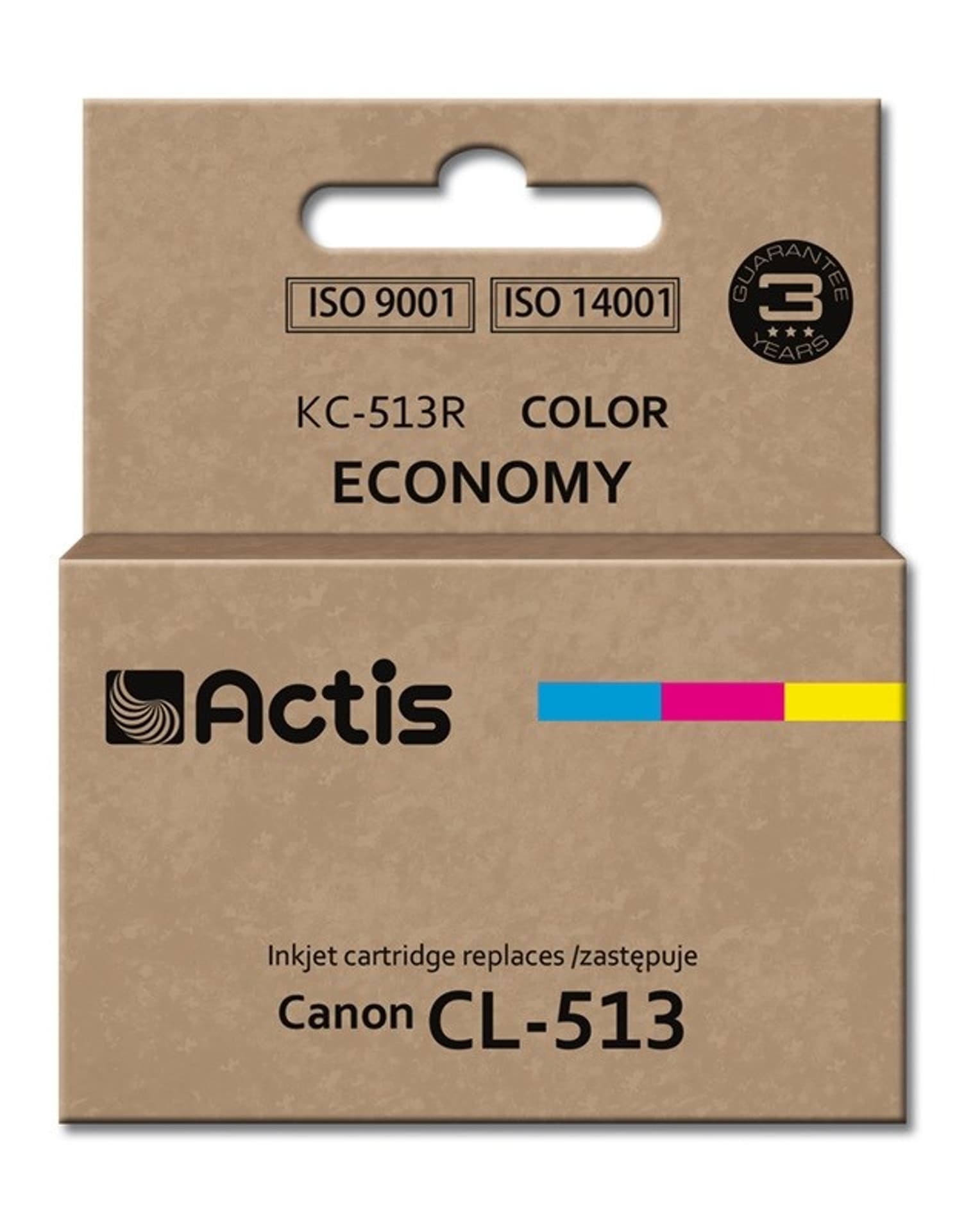 

Tusz ACTIS KC-513R (zamiennik Canon CL-513; Standard; 15 ml; kolor)