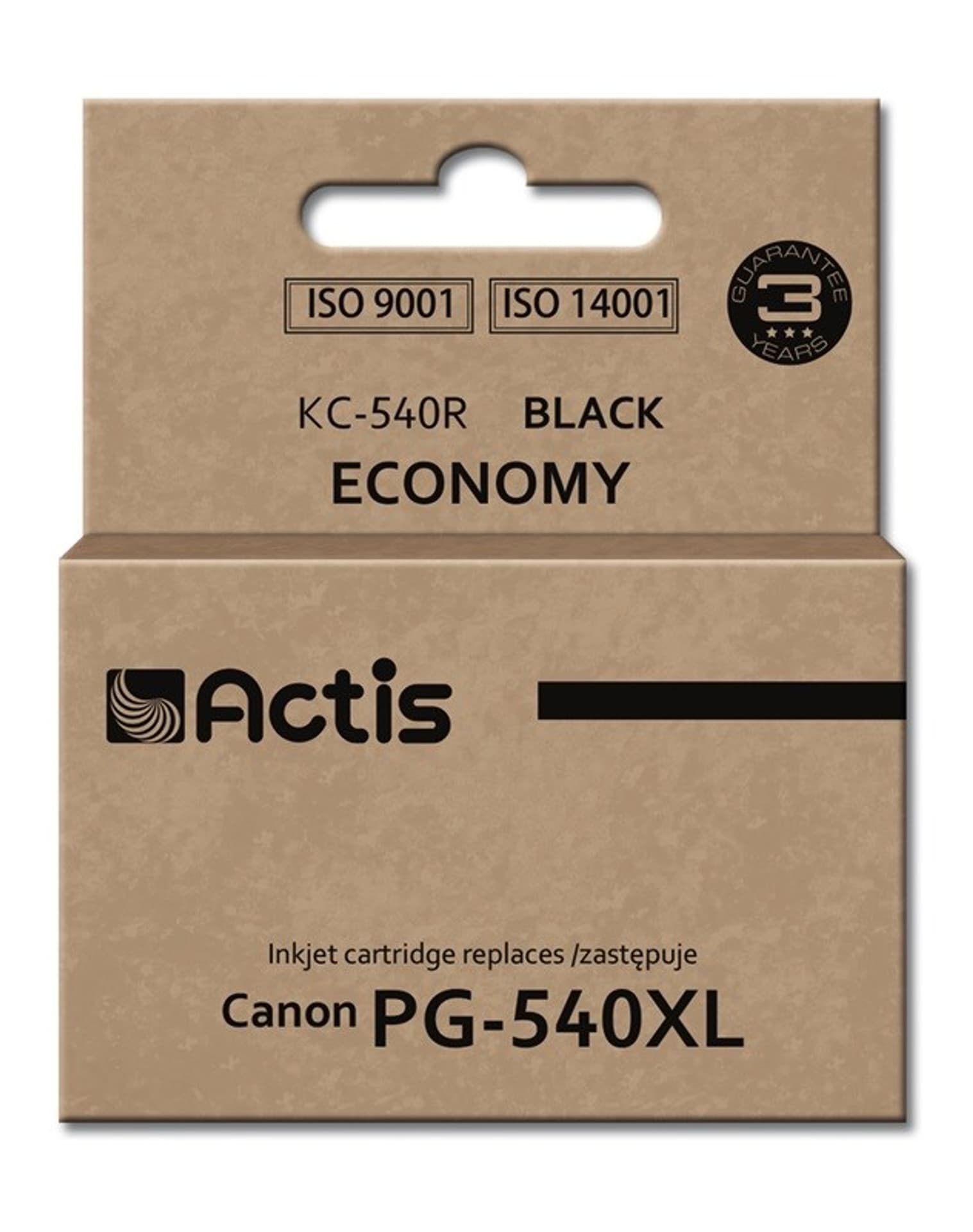 

Tusz ACTIS KC-540R (zamiennik Canon PG-540XL; Standard; 22 ml; czarny)