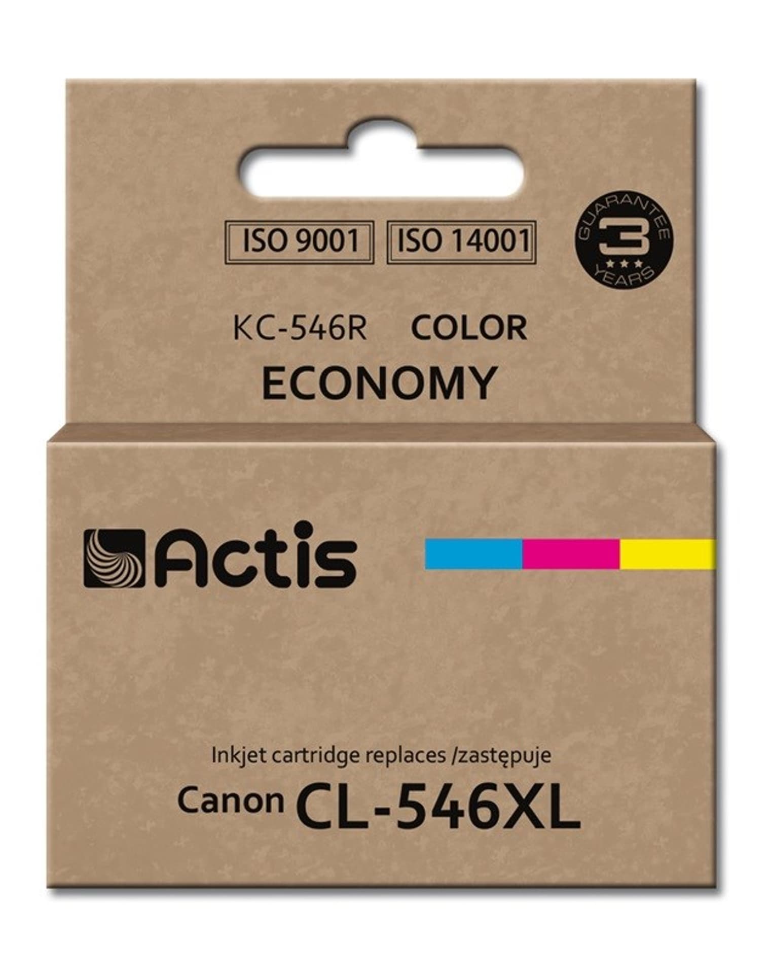 

Tusz ACTIS KC-546R (zamiennik Canon CL-546XL; Standard; 15 ml; kolor)