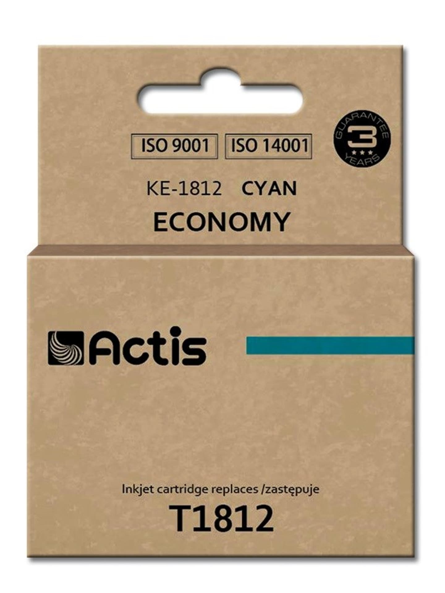 

Tusz ACTIS KE-1812 (zamiennik Epson T1812; Standard; 15 ml; niebieski)