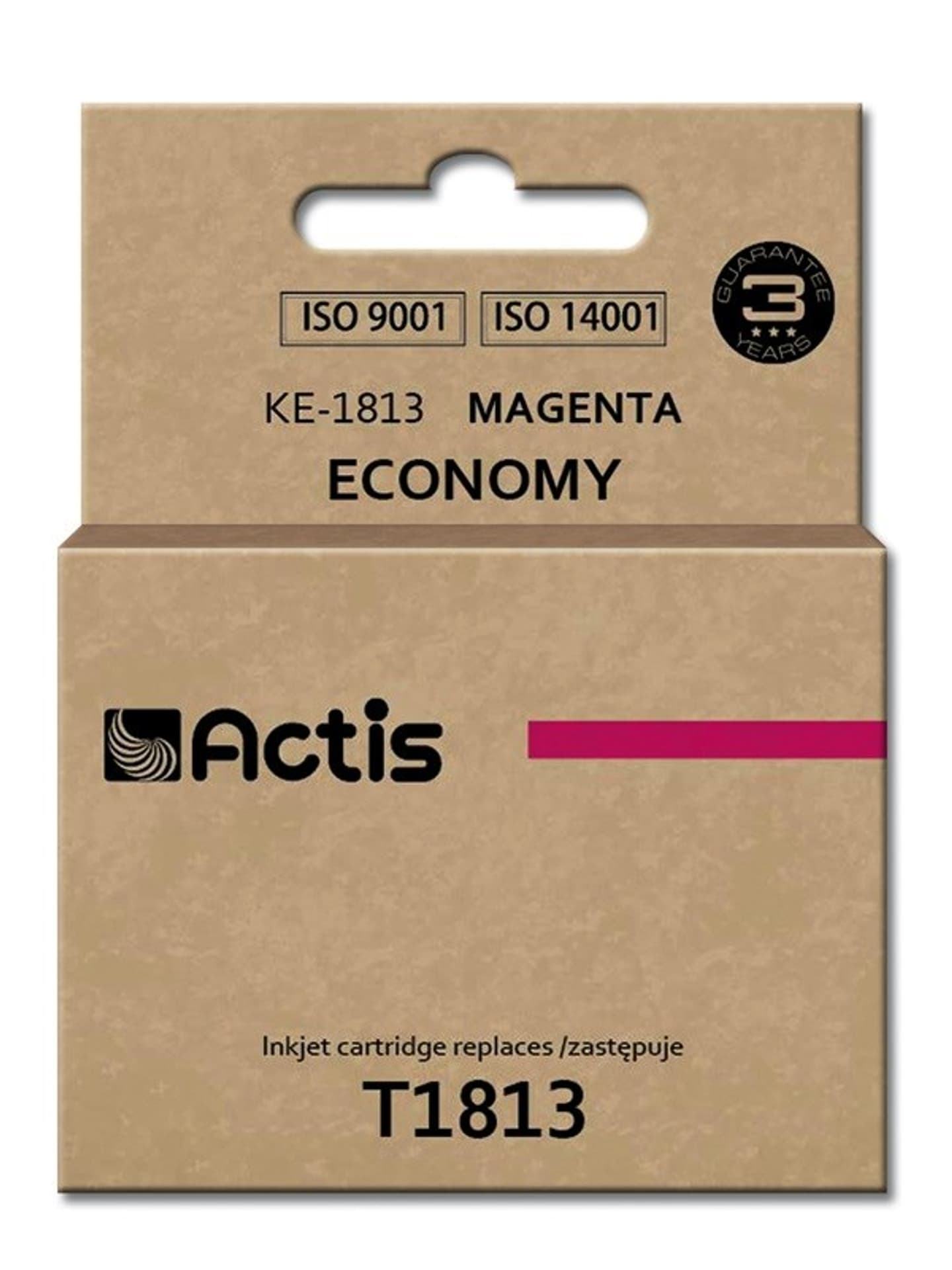 

Tusz ACTIS KE-1813 (zamiennik Epson T1813; Standard; 15 ml; czerwony)
