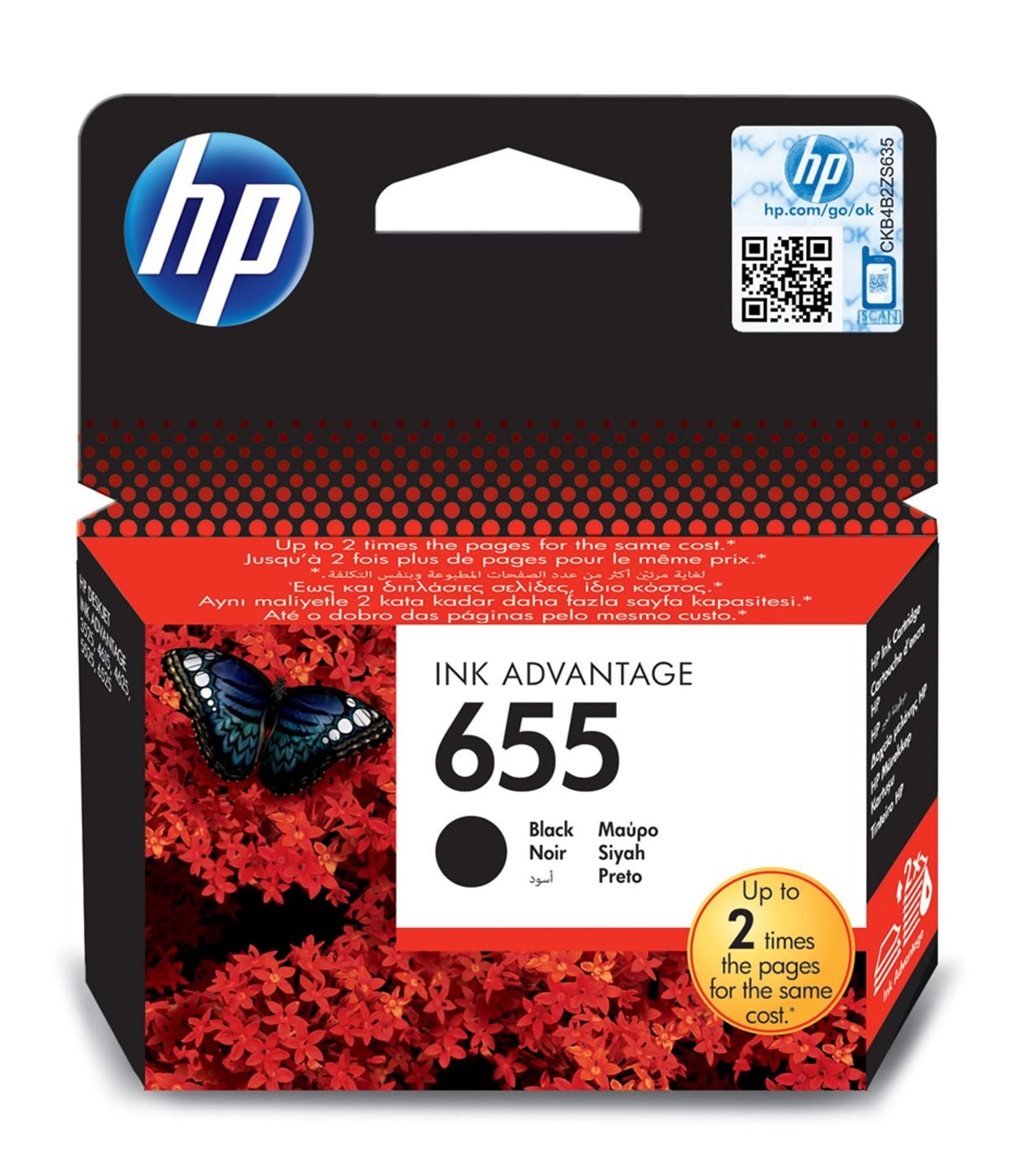 

Wkład HP 655 Czarny CZ109AE