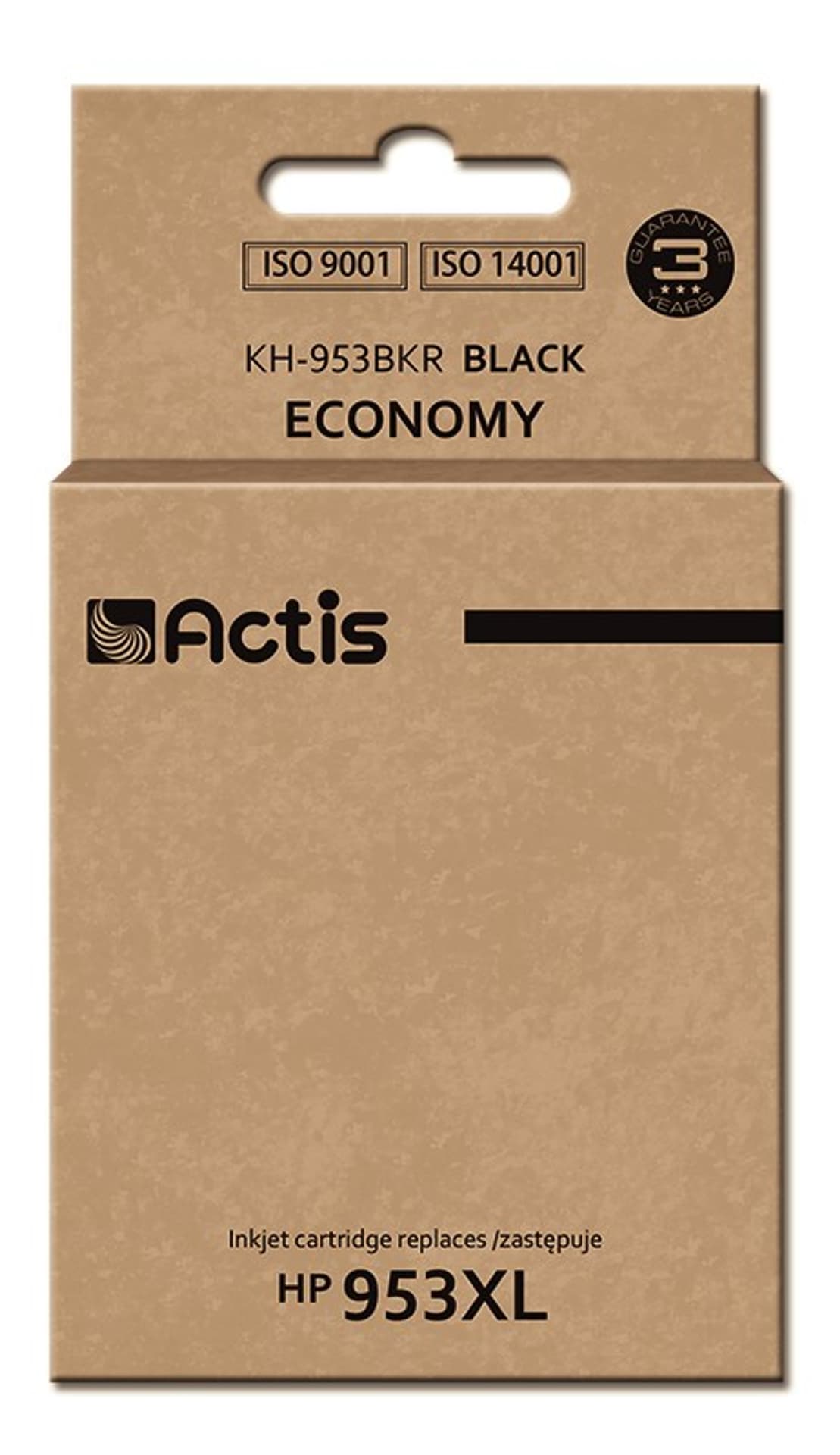 

Tusz Actis KH-953BKR (zamiennik HP 953XL L0S70AE; Standard; 50ml; 2000 stron, czarny) - Nowy Chip, Zamiennik hp 953xl l0s70ae;standard;50ml;2000 stron/czarny) - nowy chi