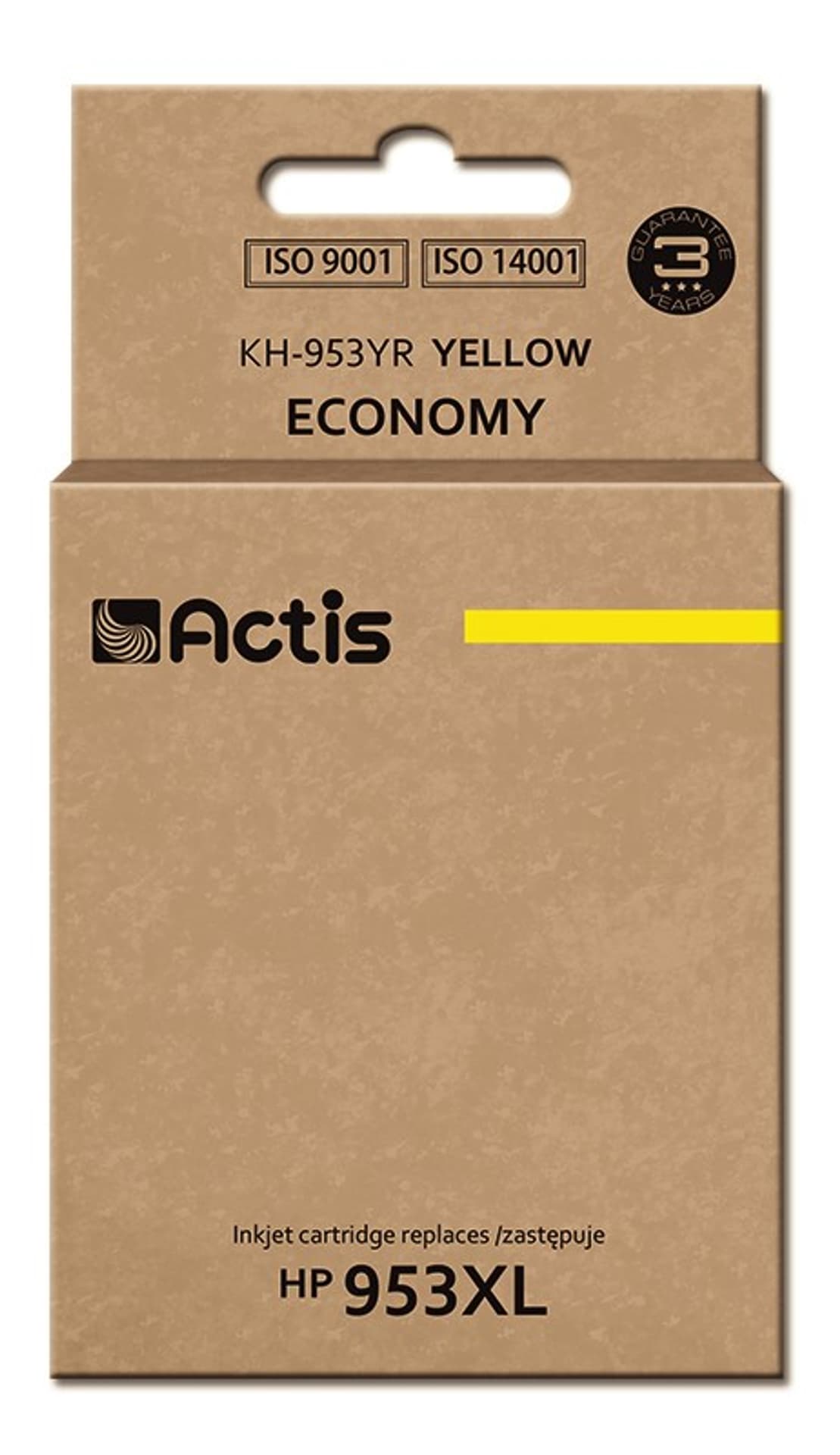 

Tusz Actis KH-953YR (zamiennik HP 953XL F6U18AE; Standard; 25ml; żółty) - Nowy Chip, Zamiennik hp 953xl f6u18ae;standard;25ml;żółty) - nowy chi
