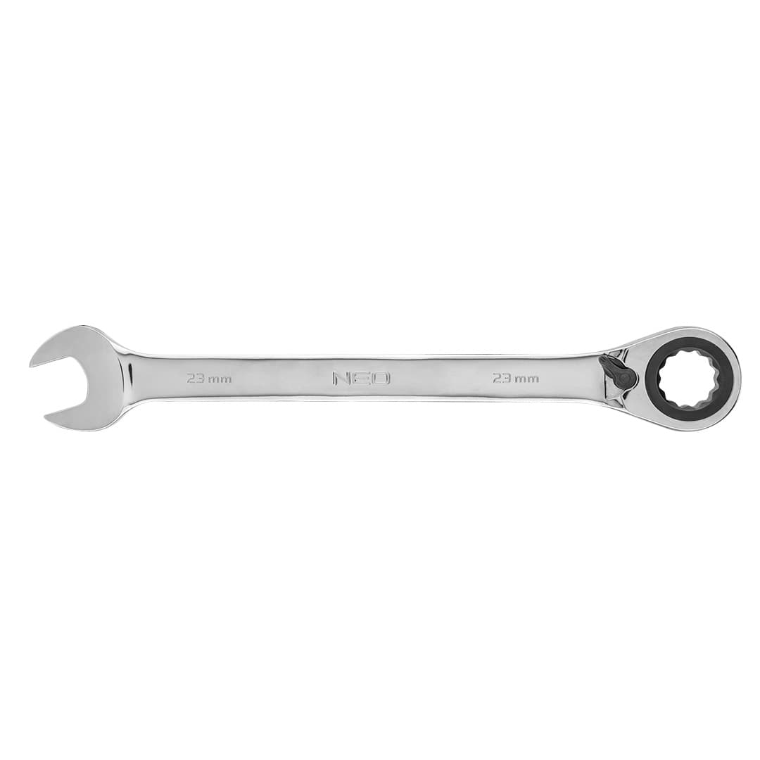 

Klucz płasko-oczkowy z grzechotką i przełącznikiem 23 mm