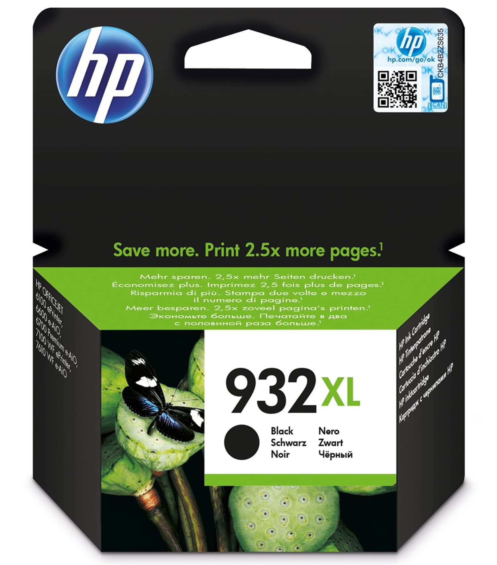 

Tusz HP 932XL oryginalny (czarny)