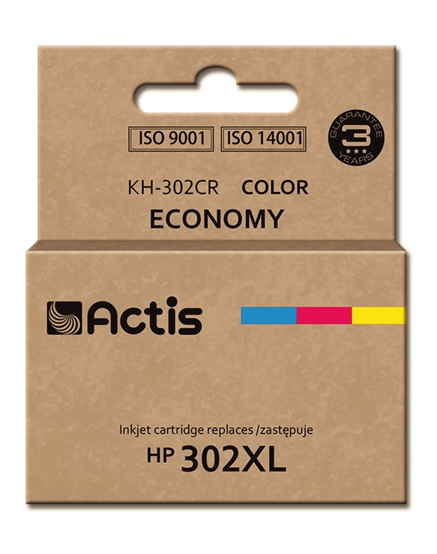 

Tusz ACTIS KH-302CR (zamiennik HP 302XL F6U67AE; Premium; 21 ml; kolor)