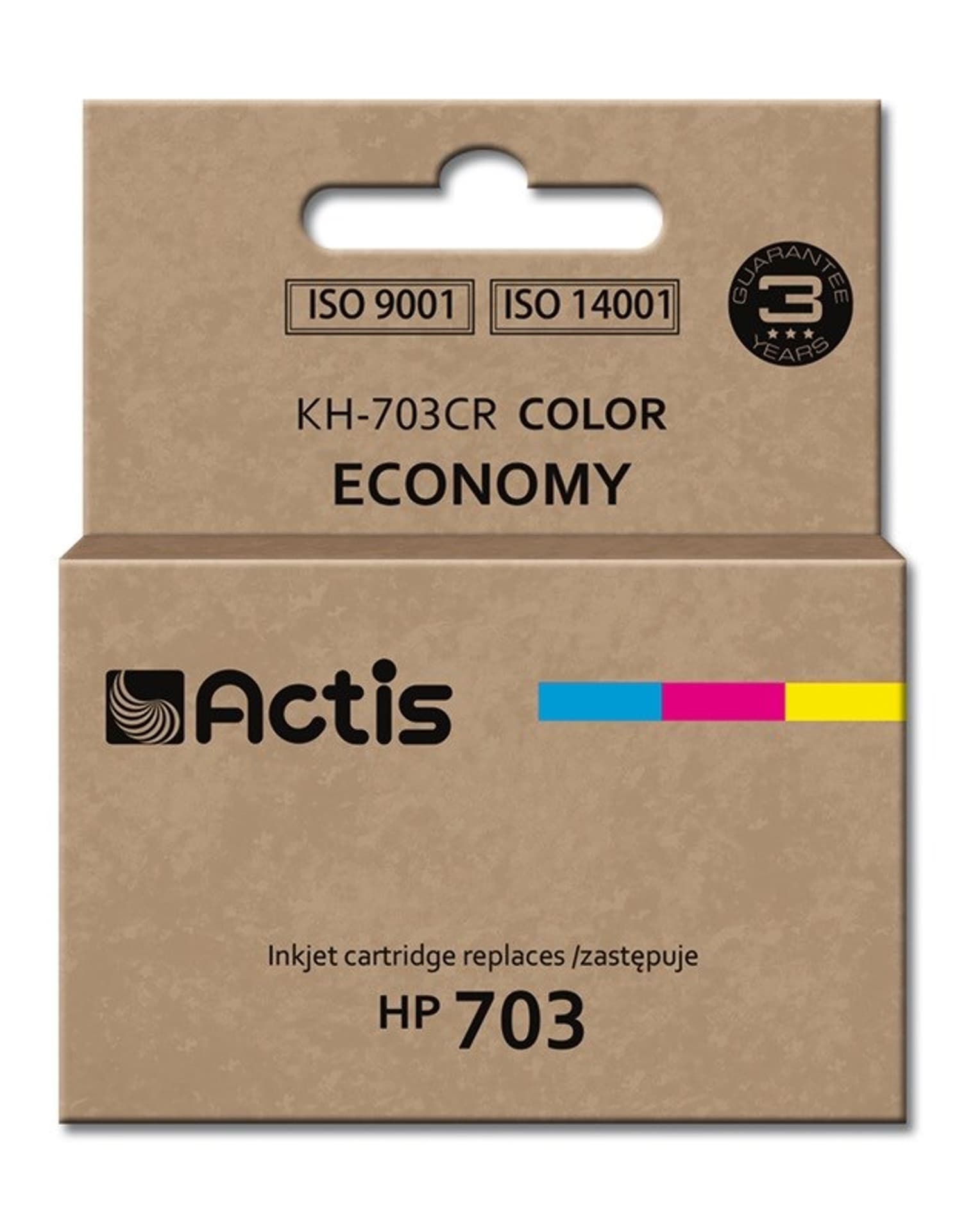 

Tusz ACTIS KH-703CR (zamiennik HP 703 CD888AE; Standard; 12 ml; kolor)