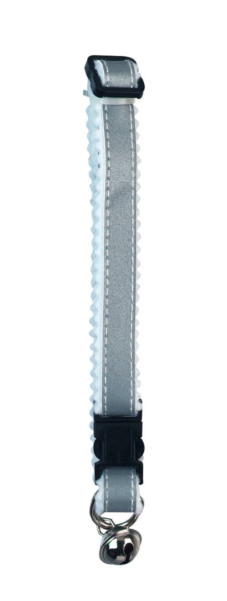 

KERBL Obroża odblaskowa z bezpiecznym zapięciem dla kota 10mm, srebrna [83192]