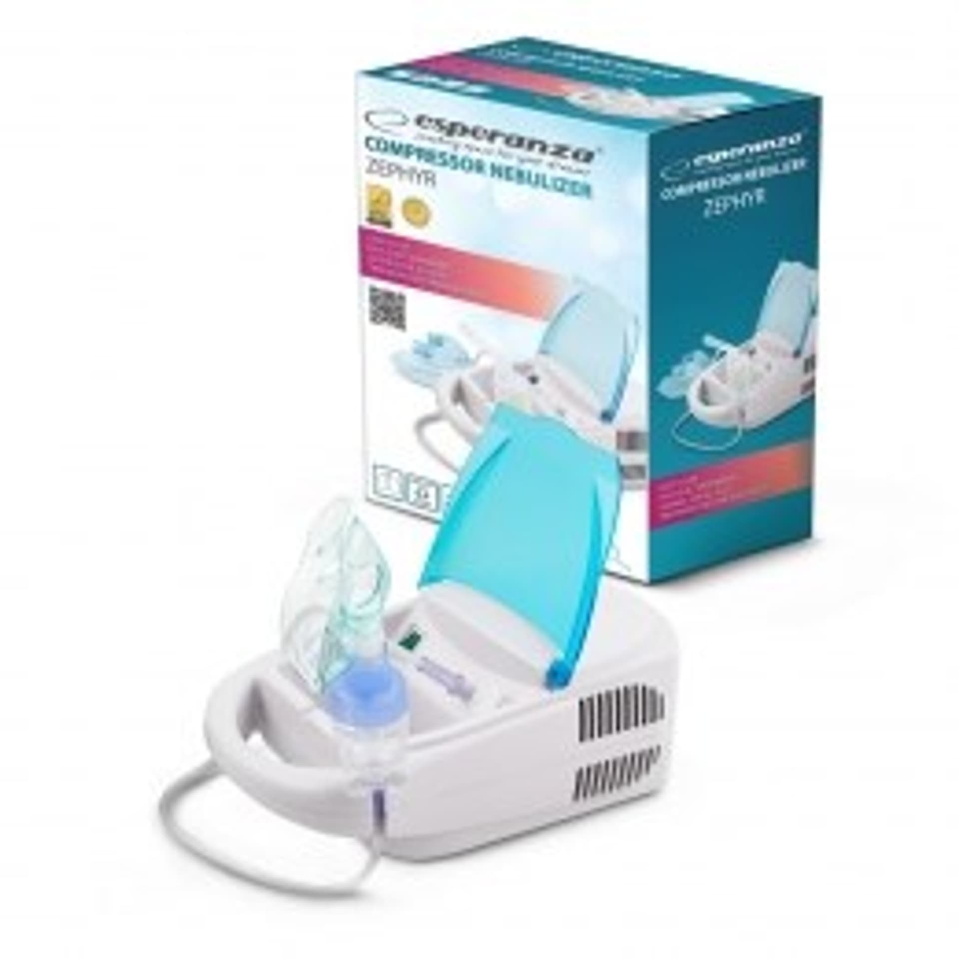 

Inhalator kompresorowy Esperanza ZEPHYR ECN002 (kolor biały, kolor błękitny)