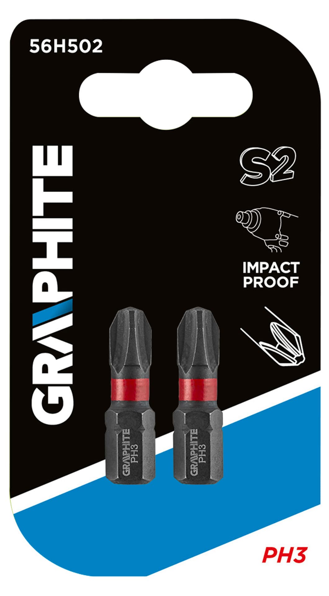 

Bity udarowe PH3 x 25 mm, 2 szt.