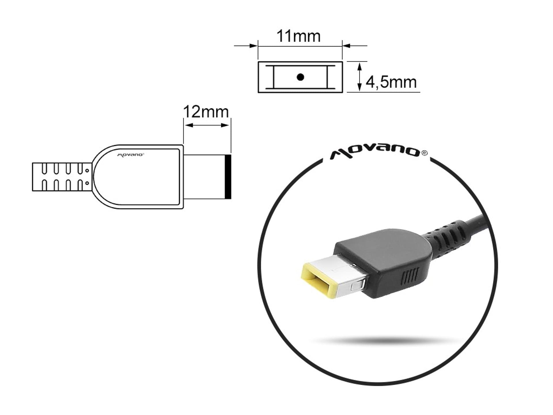 

MITSU ZASILACZ 20V 2.25A (PROSTOKĄTNY 11.0X4.5 PIN - YOGA) - LENOVO, Prostokątny 11.0x4.5 pin - yoga) - lenov