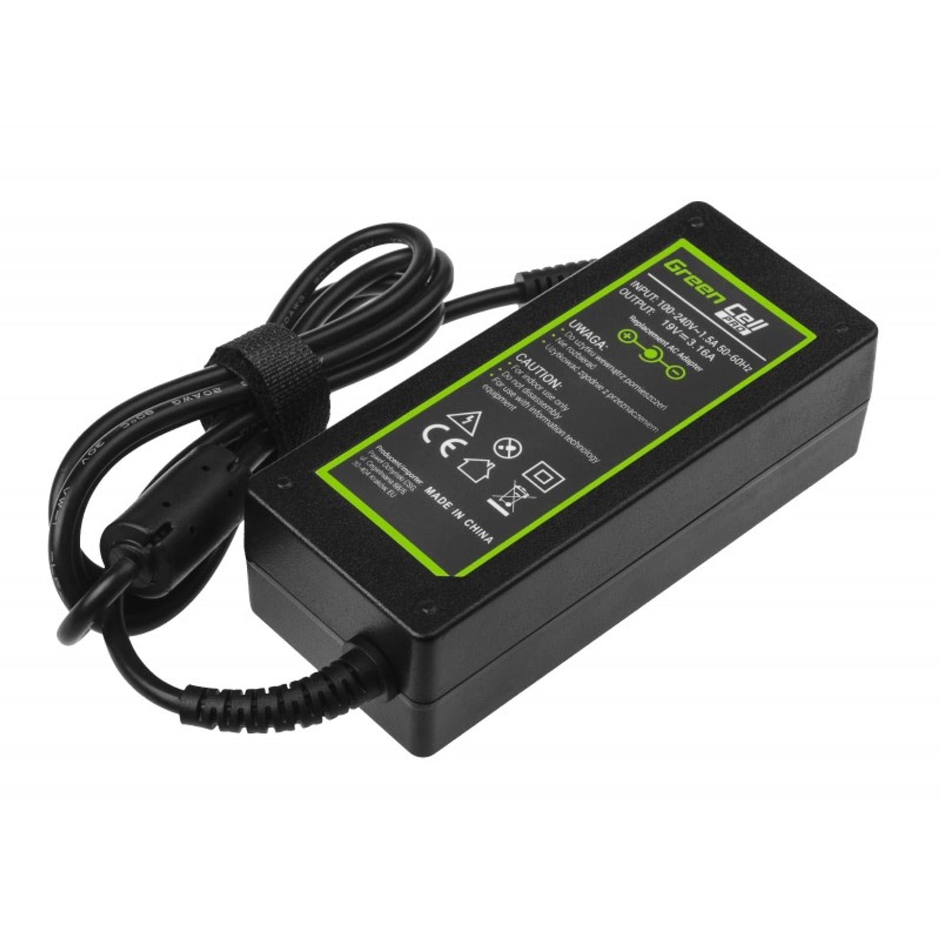 

GREEN CELL ZASILACZ AD20P SAMSUNG 19V 3.16A 60W