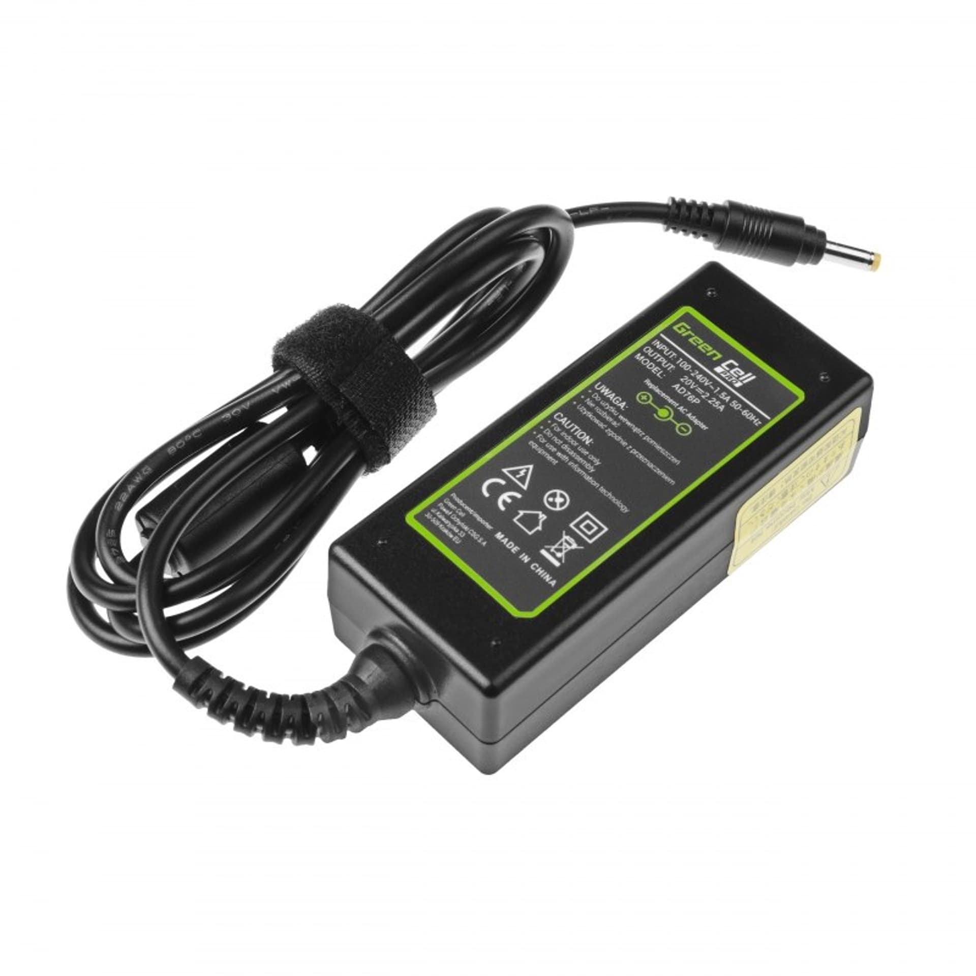 

GREEN CELL ZASILACZ AD76P LENOVO 20V 2.25A 45W