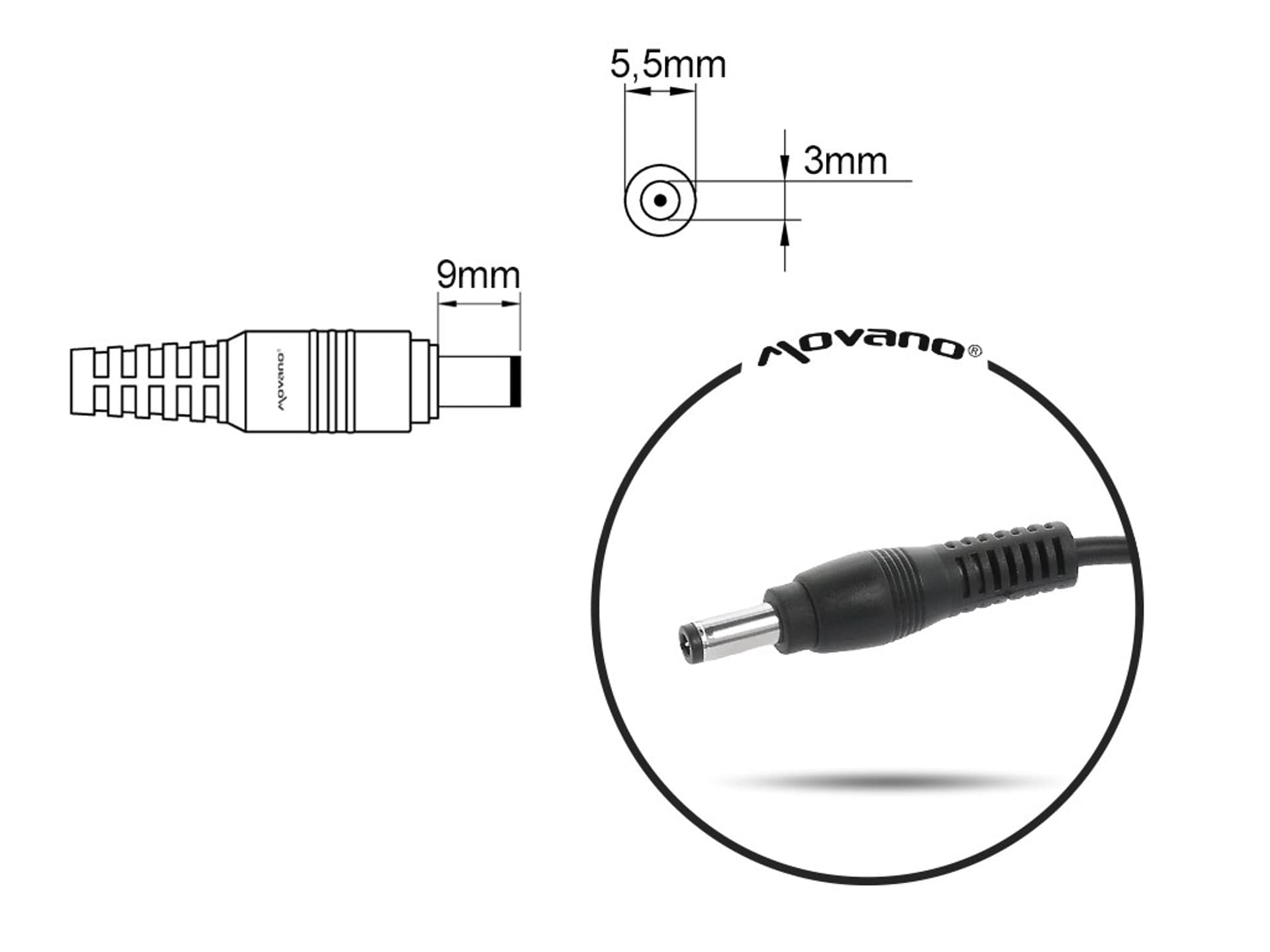 

MITSU ZASILACZ 19V 3.16A (5.5X3.0 PIN) - SAMSUNG, 5.5x3.0 pin) - samsun