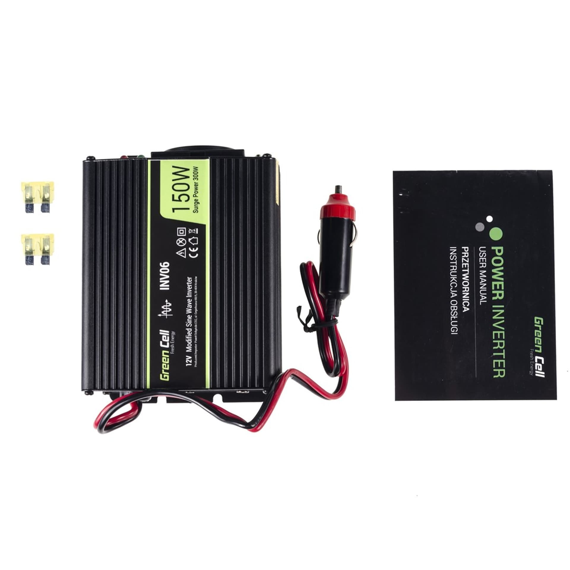 

GREEN CELL PRZETWORNICA INV06 12V-230V 150W/300W