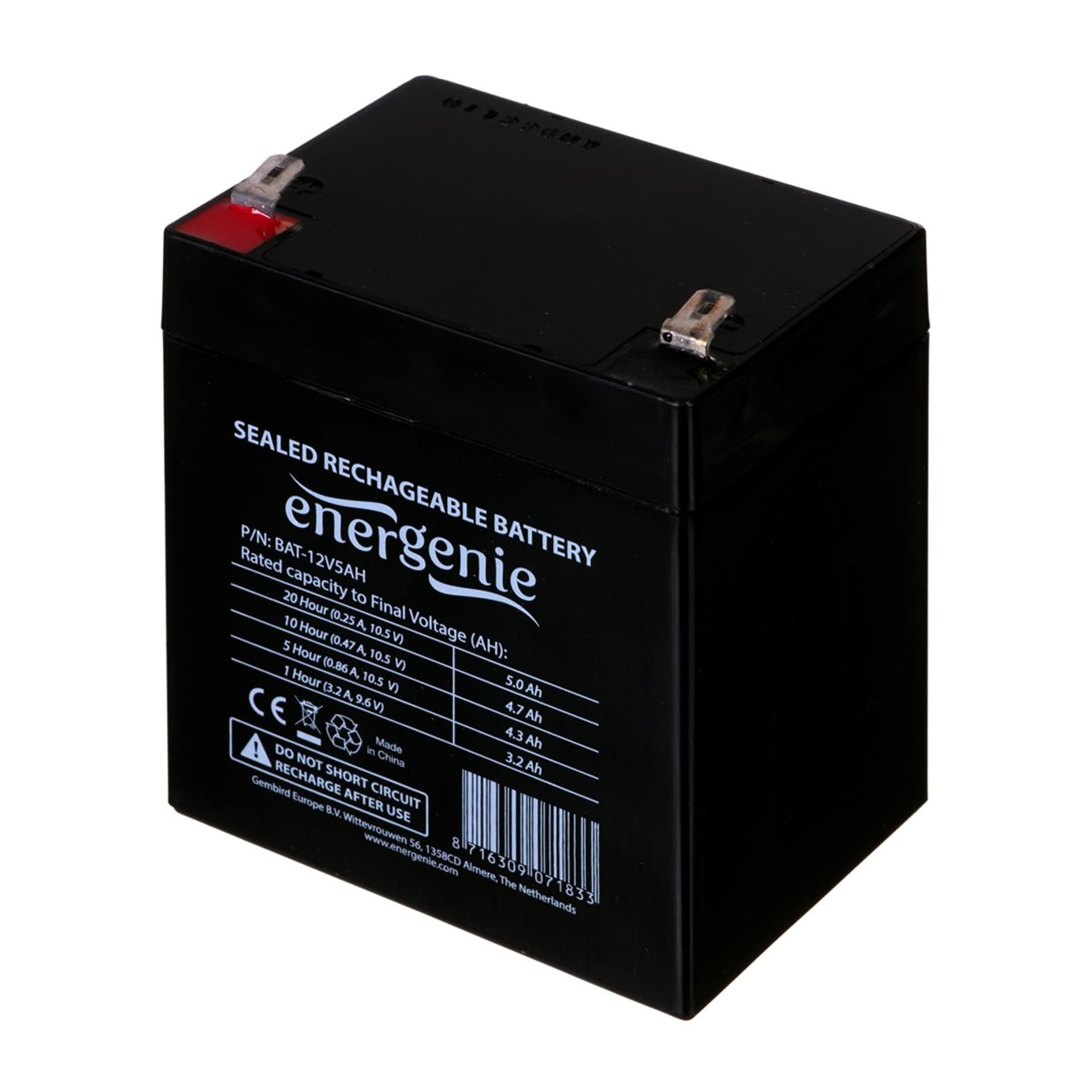 

EnerGenie Rechargeable battery 12 V 5 AH for UPS EnerGenie