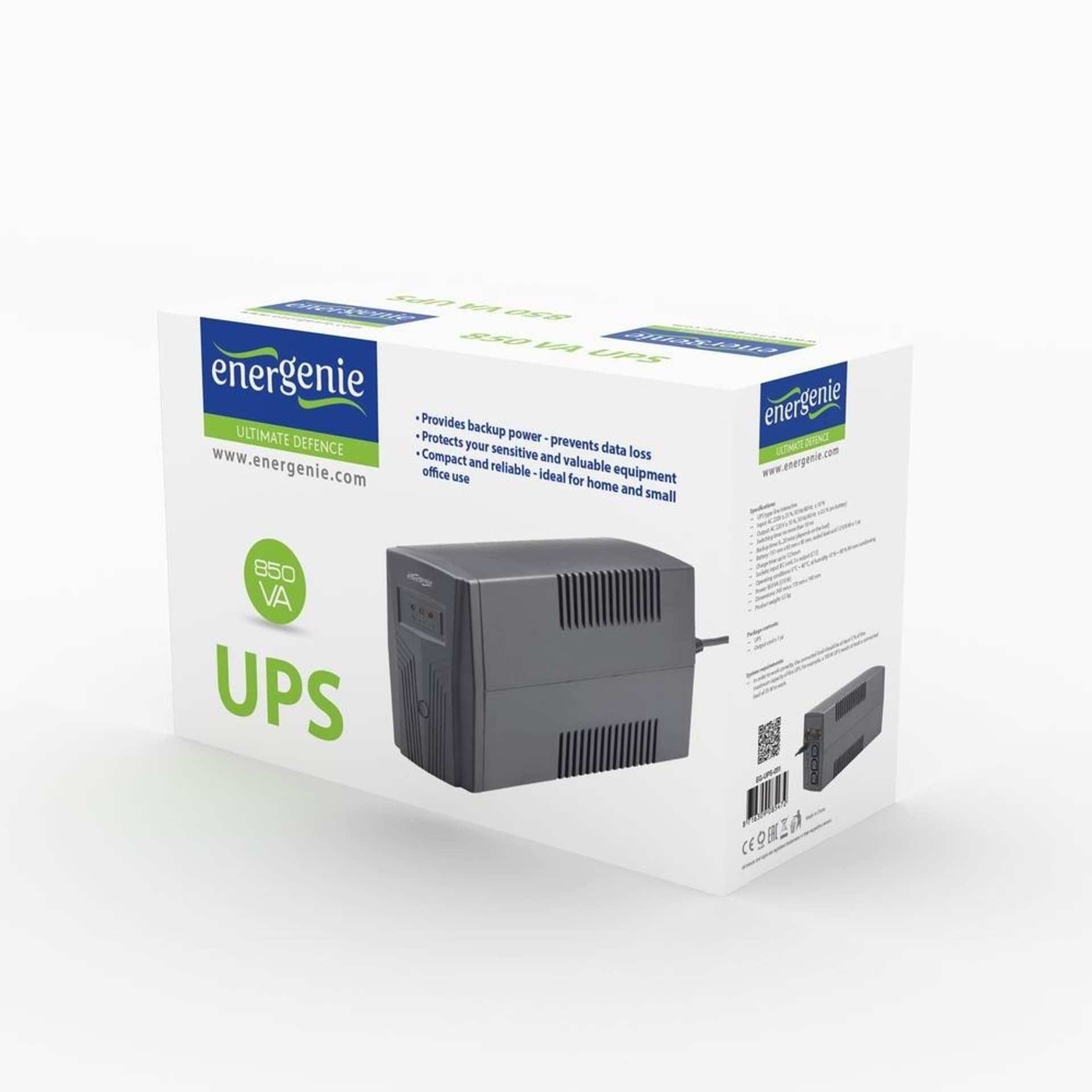 

Zasilacz awaryjny UPS ENERGENIE EG-UPS-B650 (Desktop, TWR; 650VA)