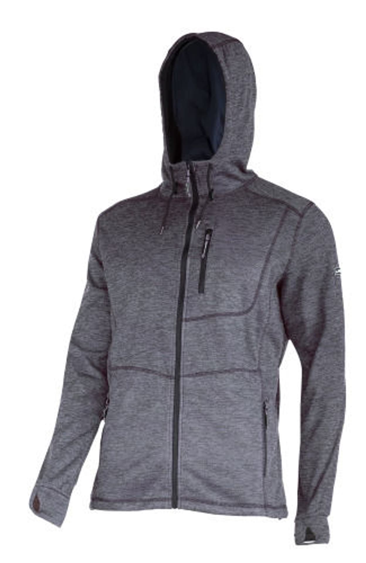 

BLUZA Z KAPTUREM I SUWAKIEM SZARA, "M", CE, LAHTI