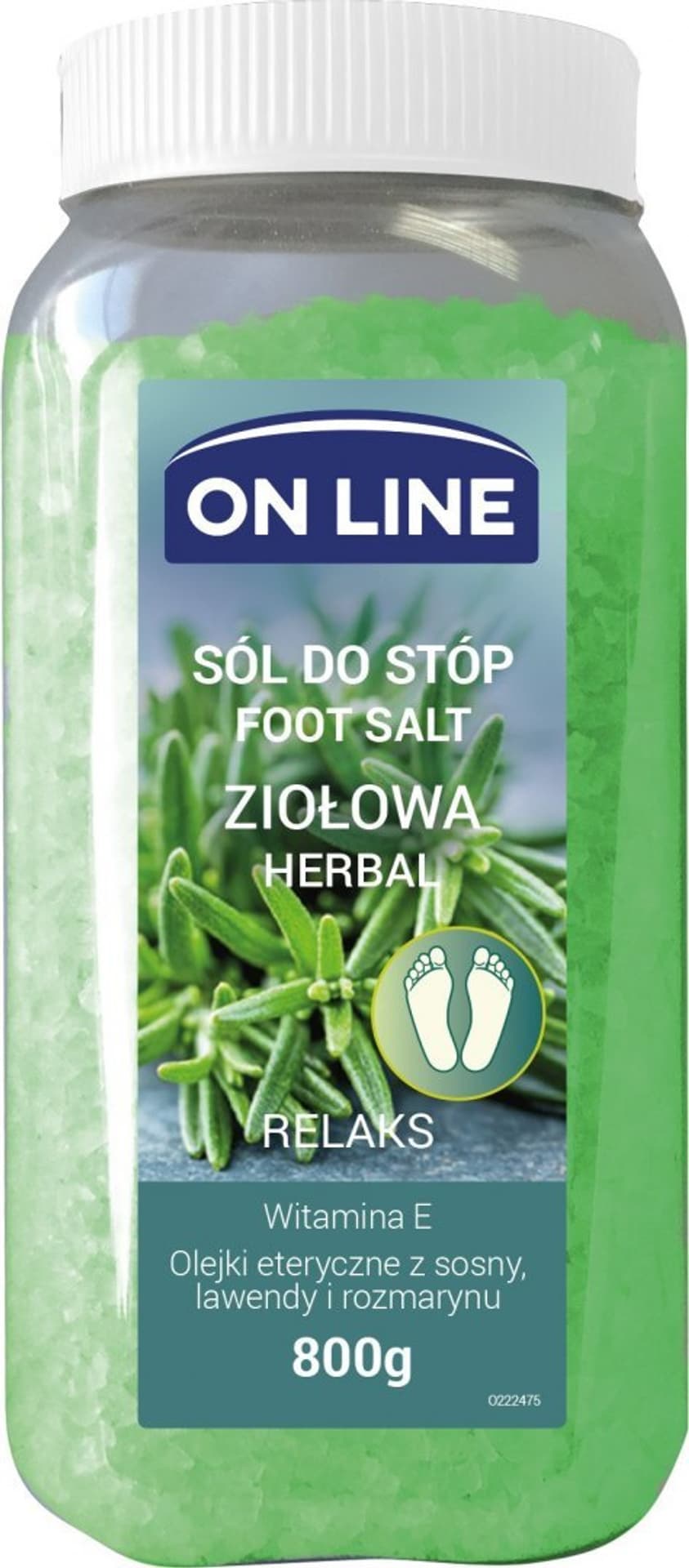 

On Line Sól do stóp ziołowa - Relaks 800g