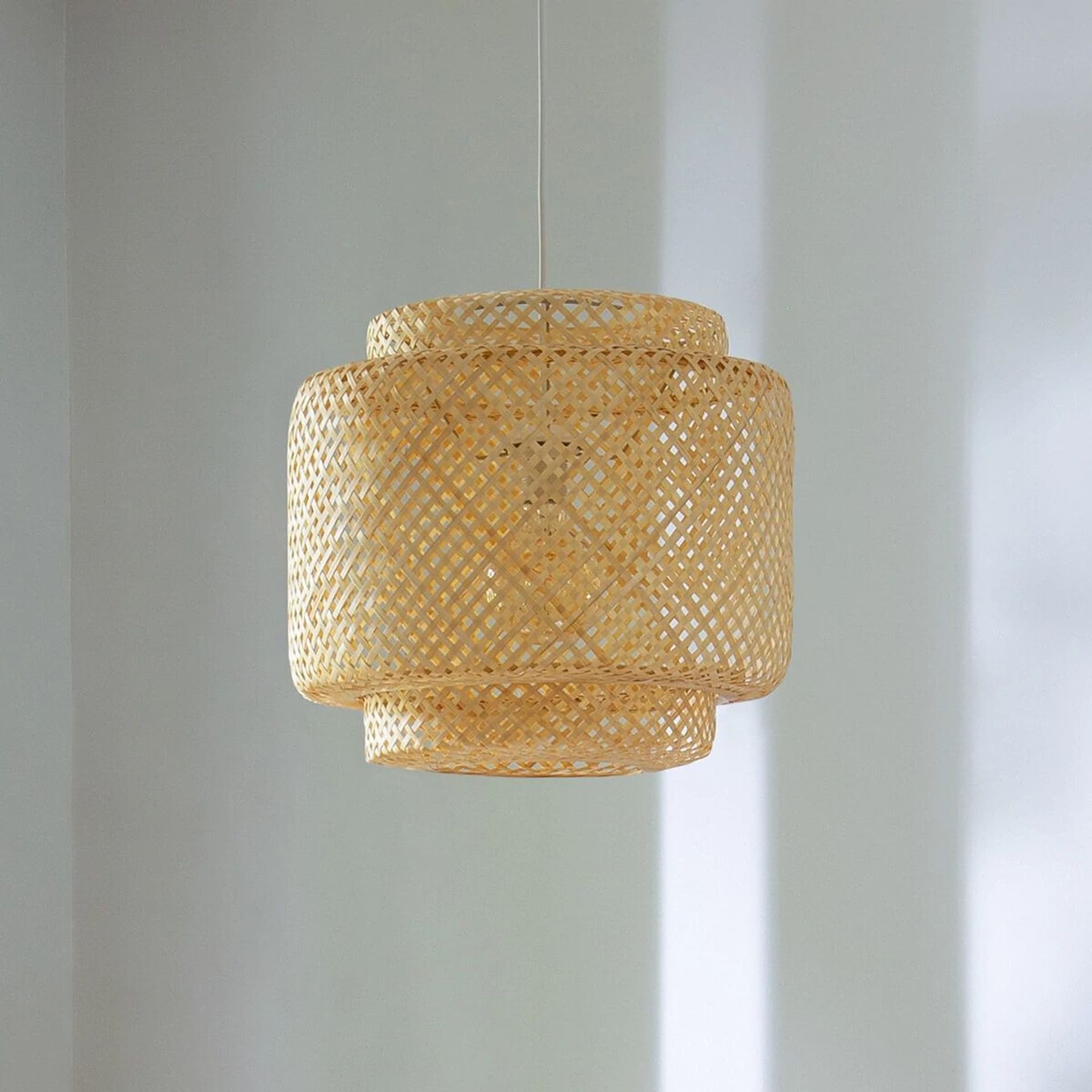 

Lampa wisząca Liby bambusowa 40 cm