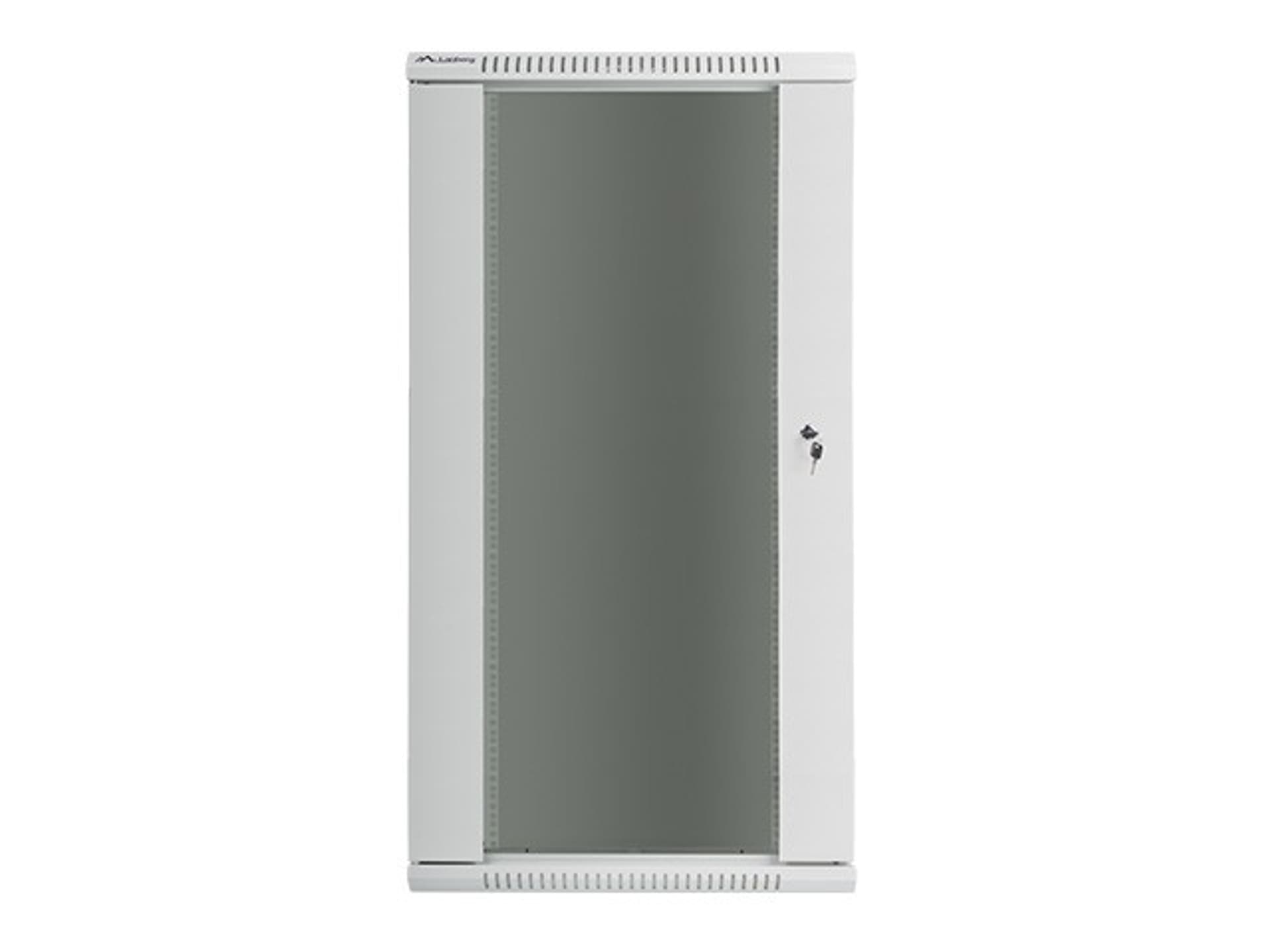 

Szafa instalacyjna wisząca 19'' 27U 600X600mm szara (drzwi szklane)