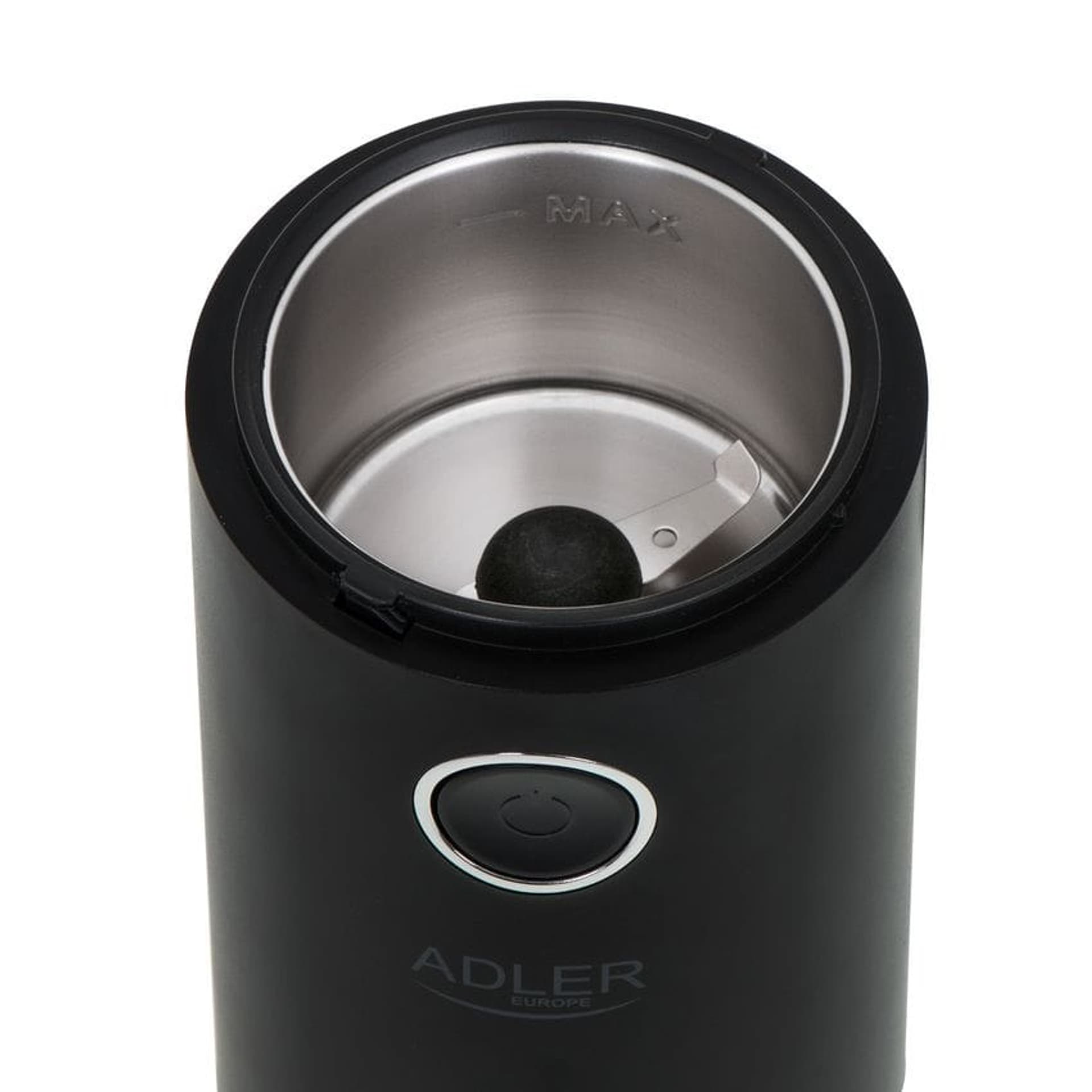 

Adler Coffee grinder AD4446bs 150 W, Coffee beans capacity 75 g, Lid safety switch, Black