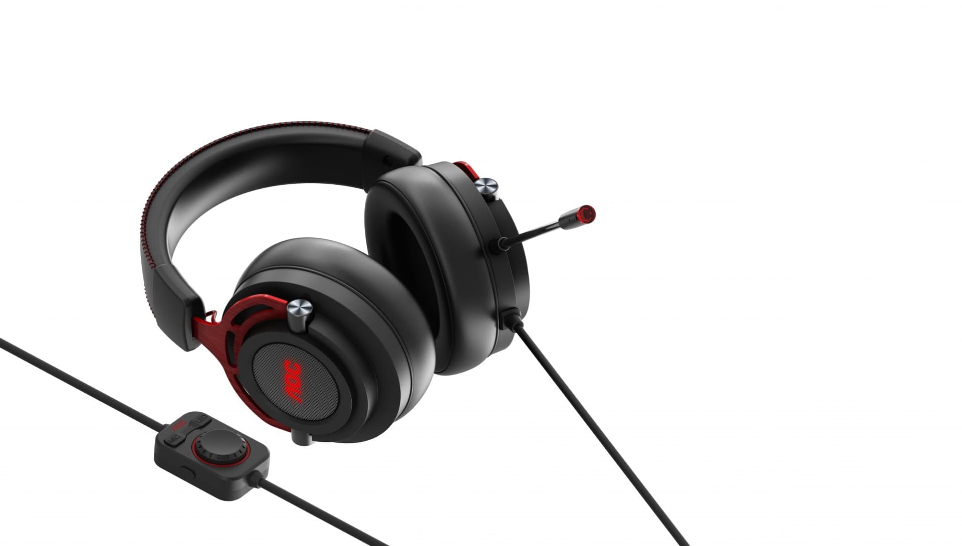 

AOC Gaming Headset GH300 Microphone, Black/Red, Wired