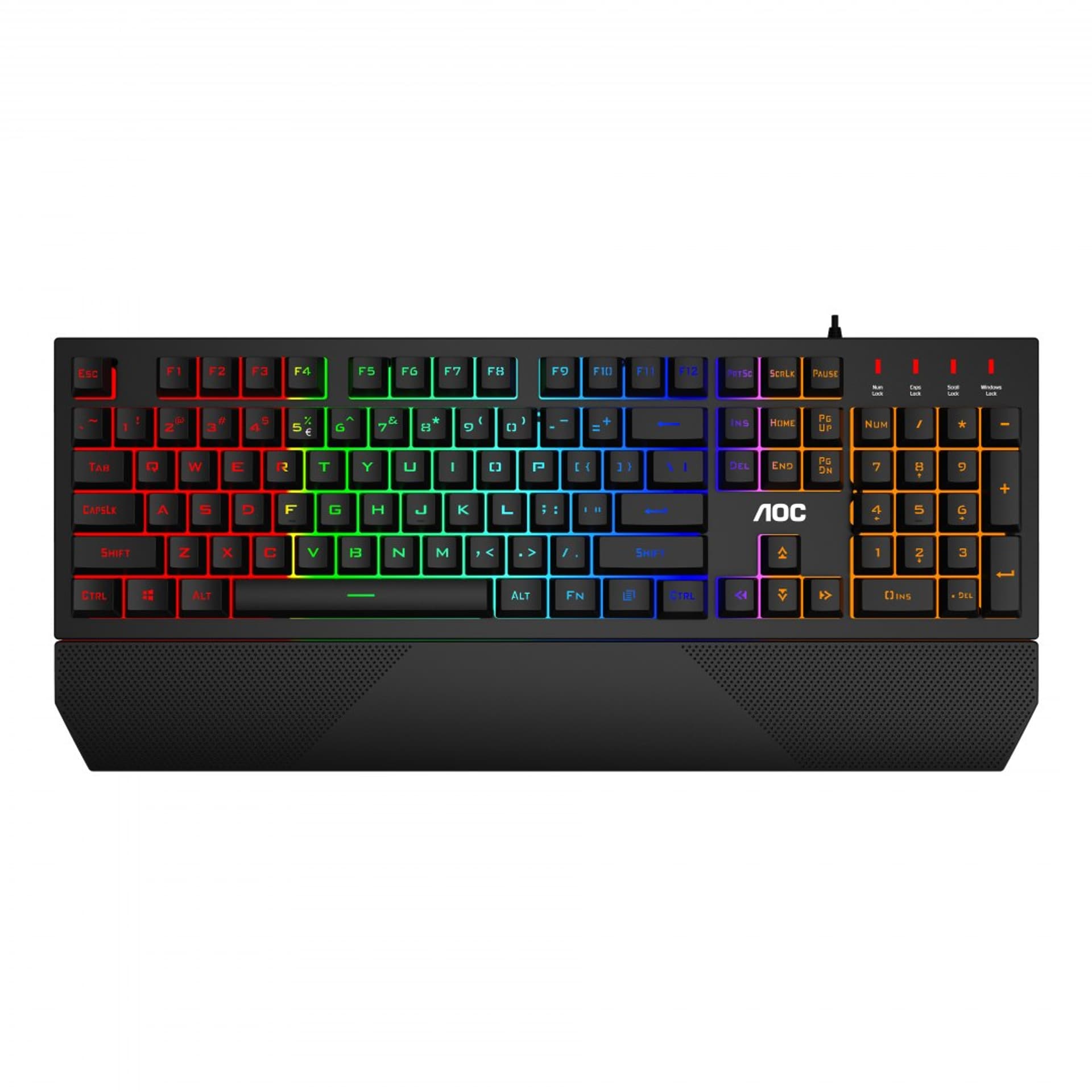 

AOC Mechanical Gaming Keyboard GK200 RGB LED light, US, Black, Wired, USB, Mechanical feeling keys