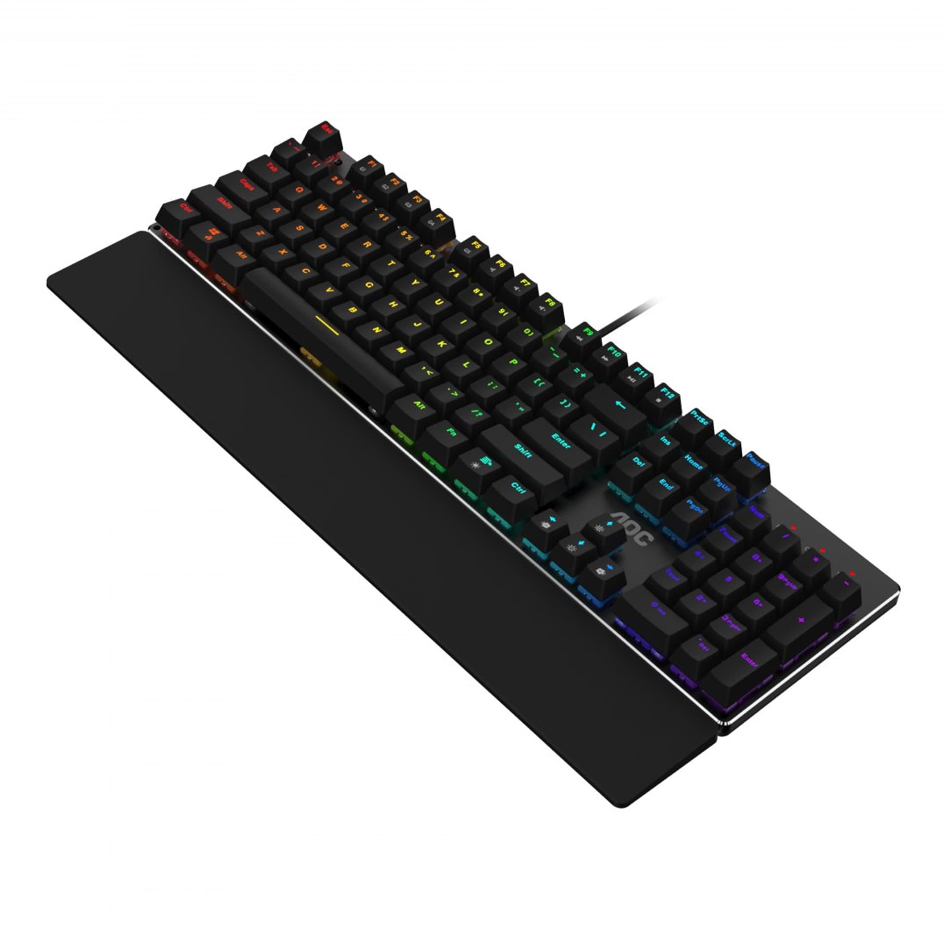 

AOC Mechanical Gaming Keyboard GK500 RGB LED light, US, Black, Wired, USB, OUTEMU Red Switch