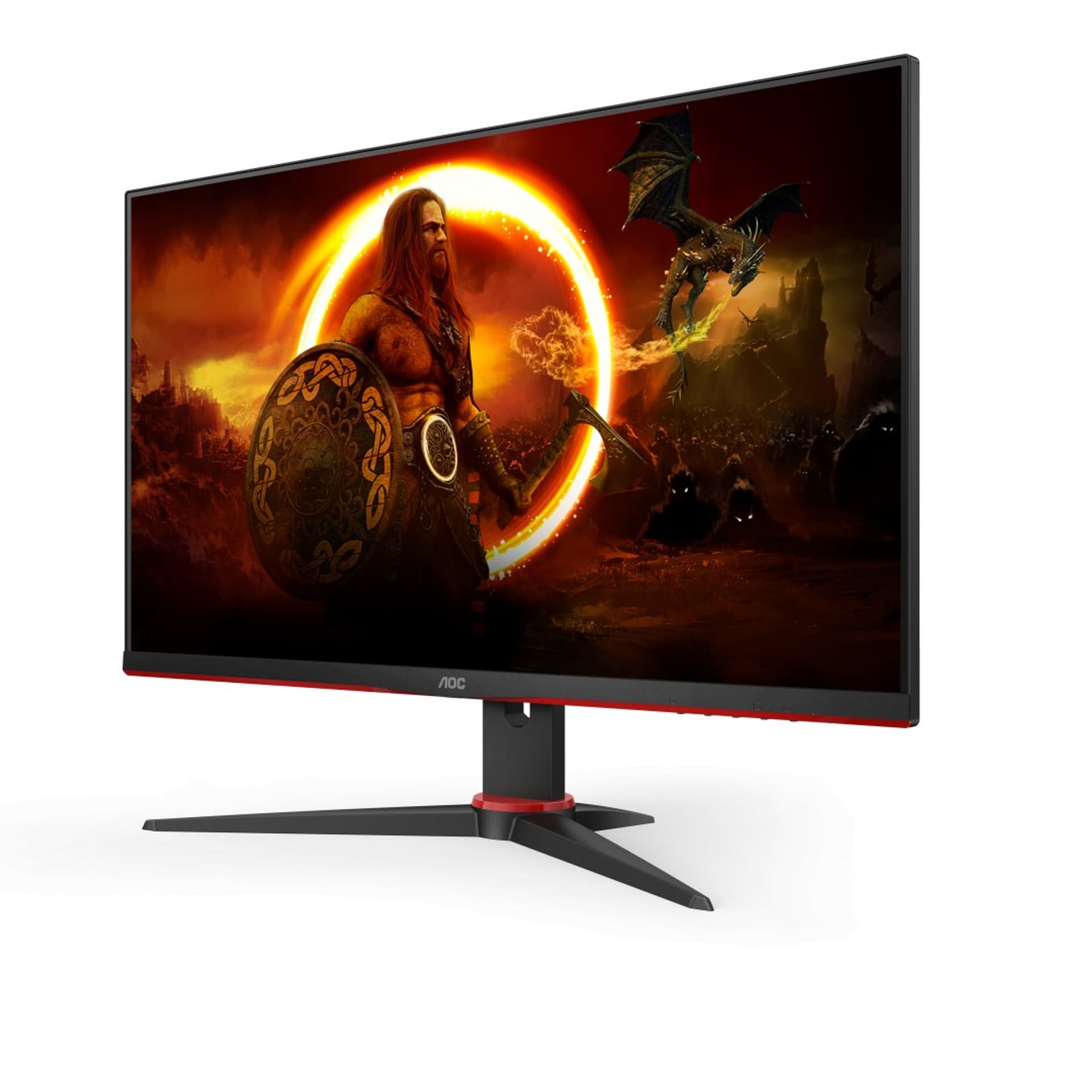 

AOC Gaming Monitor 24G2SAE/BK 24 ", VA, FHD, 1920 x 1080, 16:9, 4 ms, 350 cd/m², Black/Red, HDMI ports quantity 2, 165 Hz