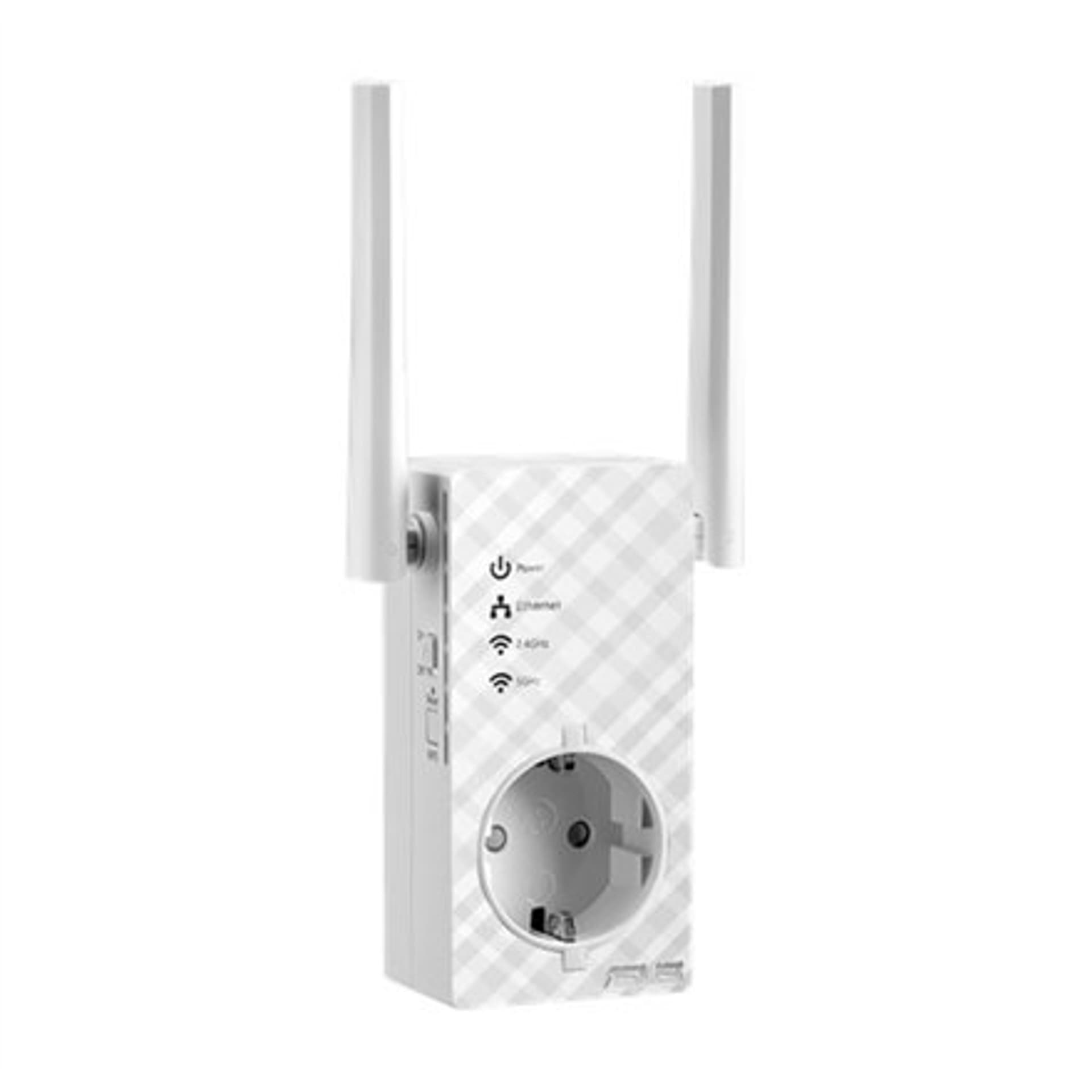 

Asus Repeater RP-AC53 802.11ac, 2.4GHz/5GHz, 300+433 Mbit/s, 10/100 Mbit/s, Ethernet LAN (RJ-45) ports 1, Antenna type 2xExtern, Rj-45) ports 1/antenna type 2xexter