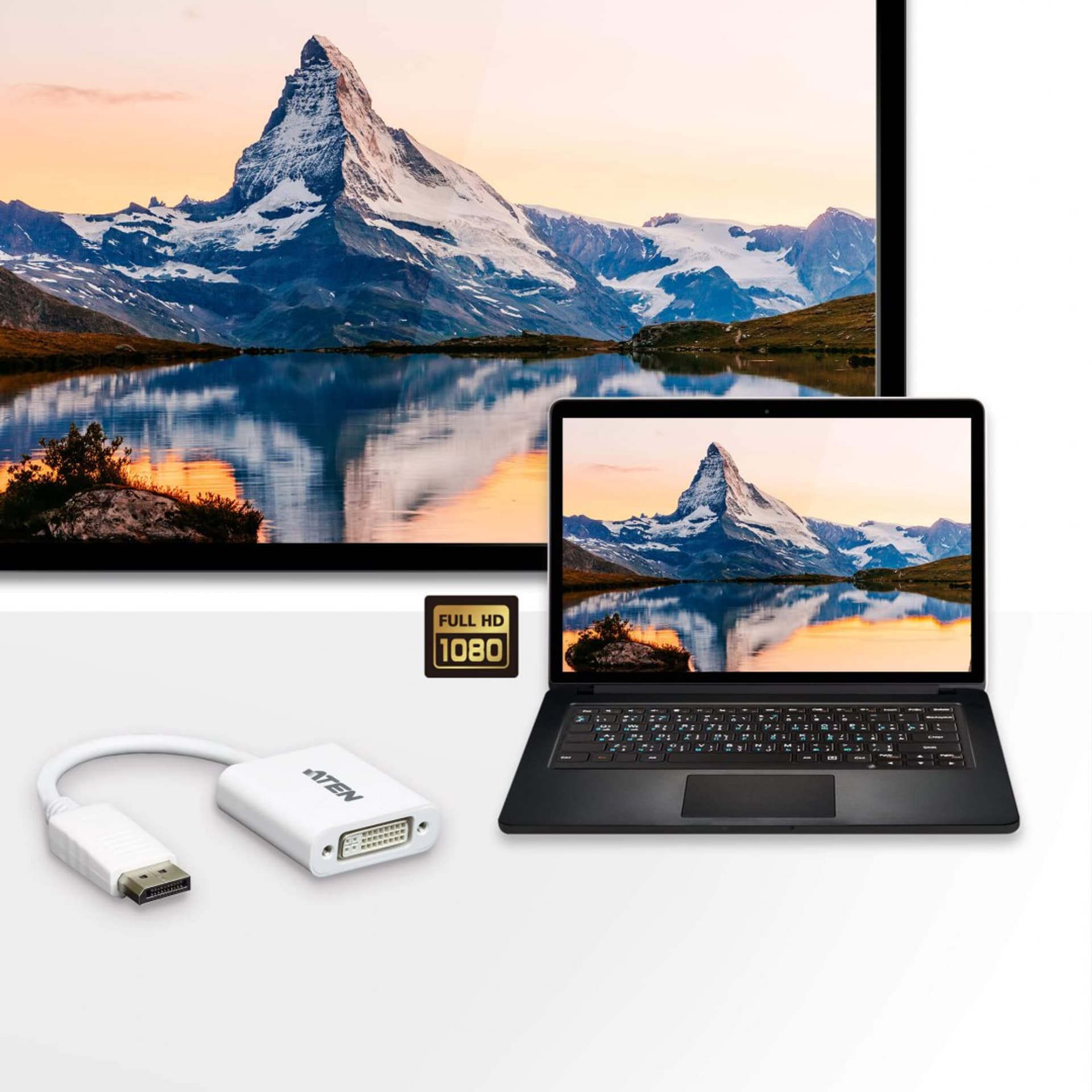 

Aten VC965 przejściówka z DisplayPort na DVI