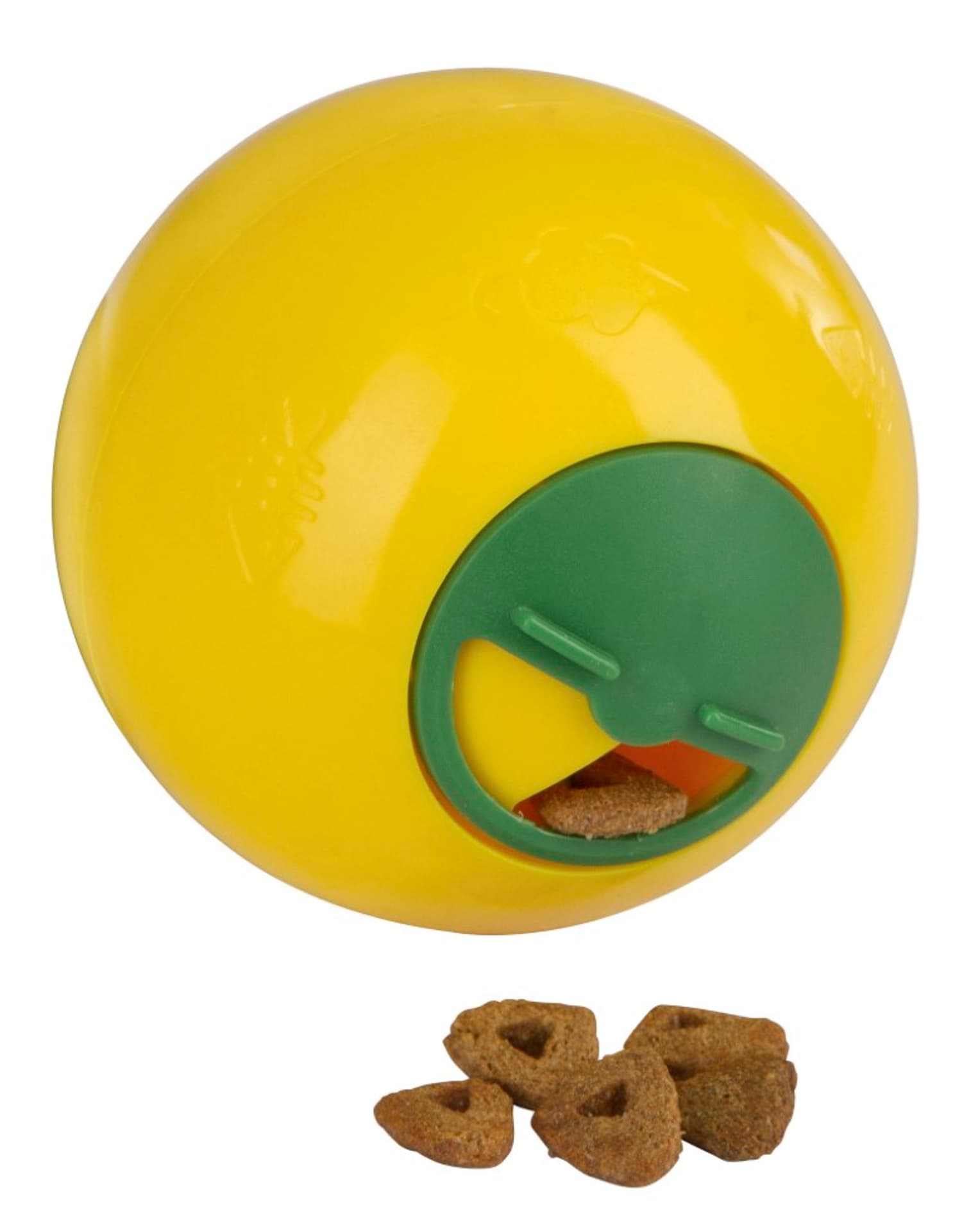 

KERBL Zabawka rozwijająca dla kota Snack Ball, żółta 7,5cm [81642]