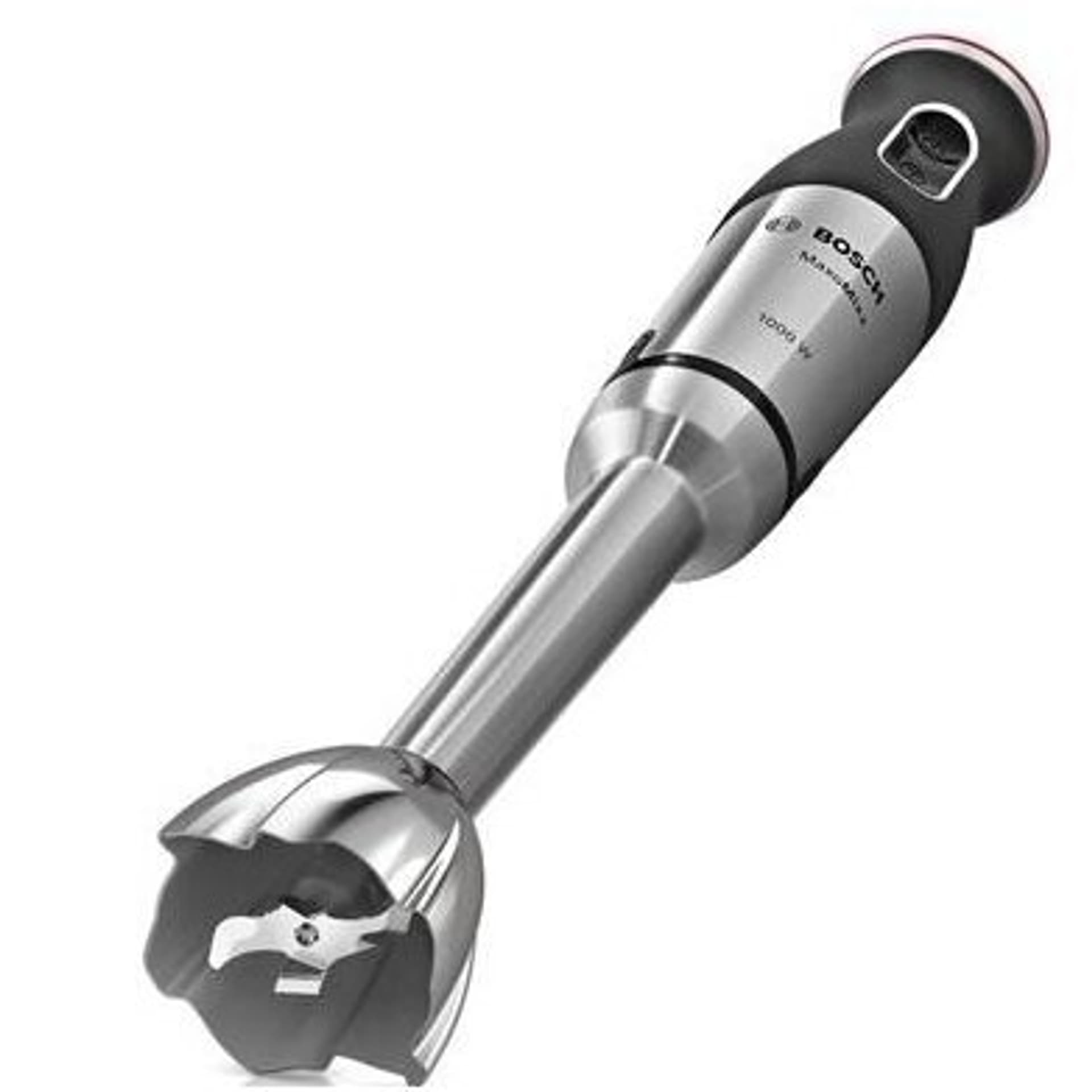 

Bosch Blender MaxoMixx MS8CM61X1 Blender ręczny, 1000 W, liczba prędkości 12, tryb Turbo, rozdrabniacz, czarny/stal nierdzewna