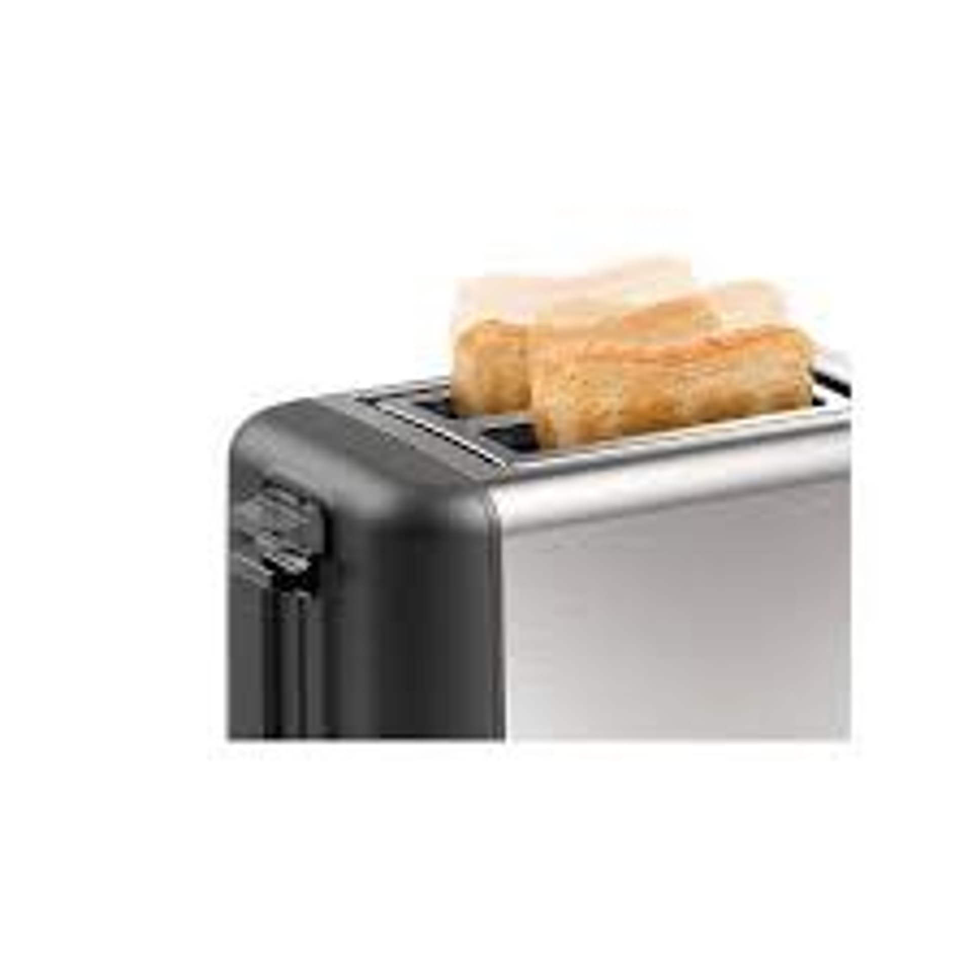 

Bosch DesignLine Toaster TAT3P420 Power 970 W, Number of slots 2, Housing material Stainless steel, Stainless steel/Black