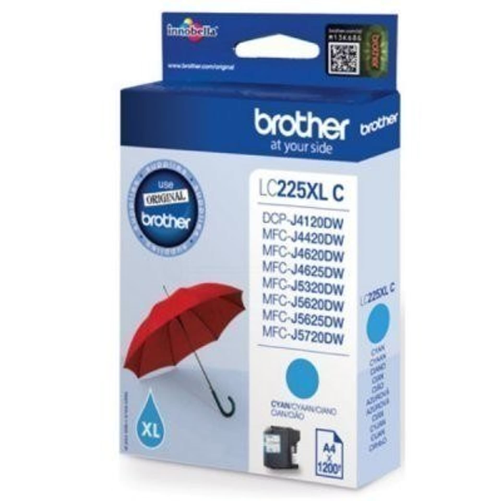 

Tusz BROTHER (LC225XL-C) niebieski 1200str, Lc225xl-c) niebieski 1200st