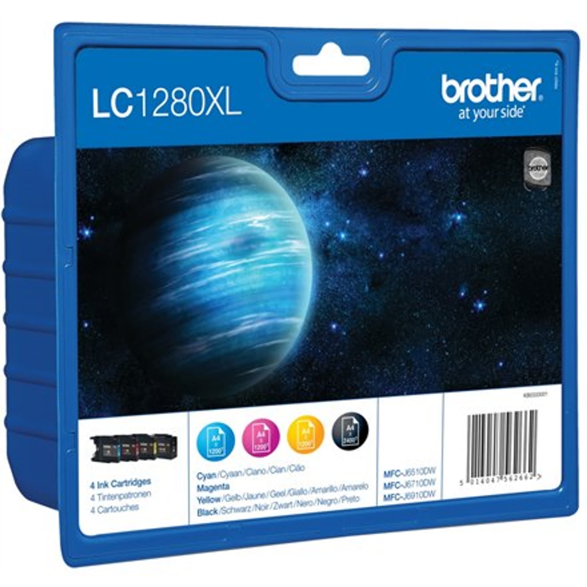 

Wkład atramentowy Brother LC1280XL Multipack, Black, Cyan, Magenta, Yellow