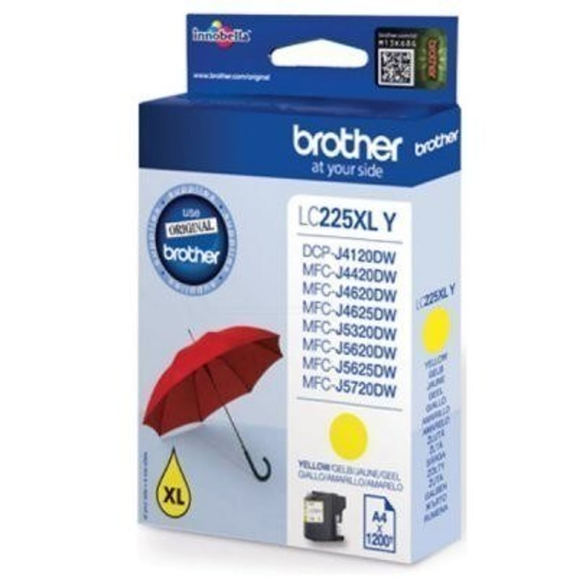 

Tusz Brother żółty LC225XLY=LC-225XLY, 1200 str.