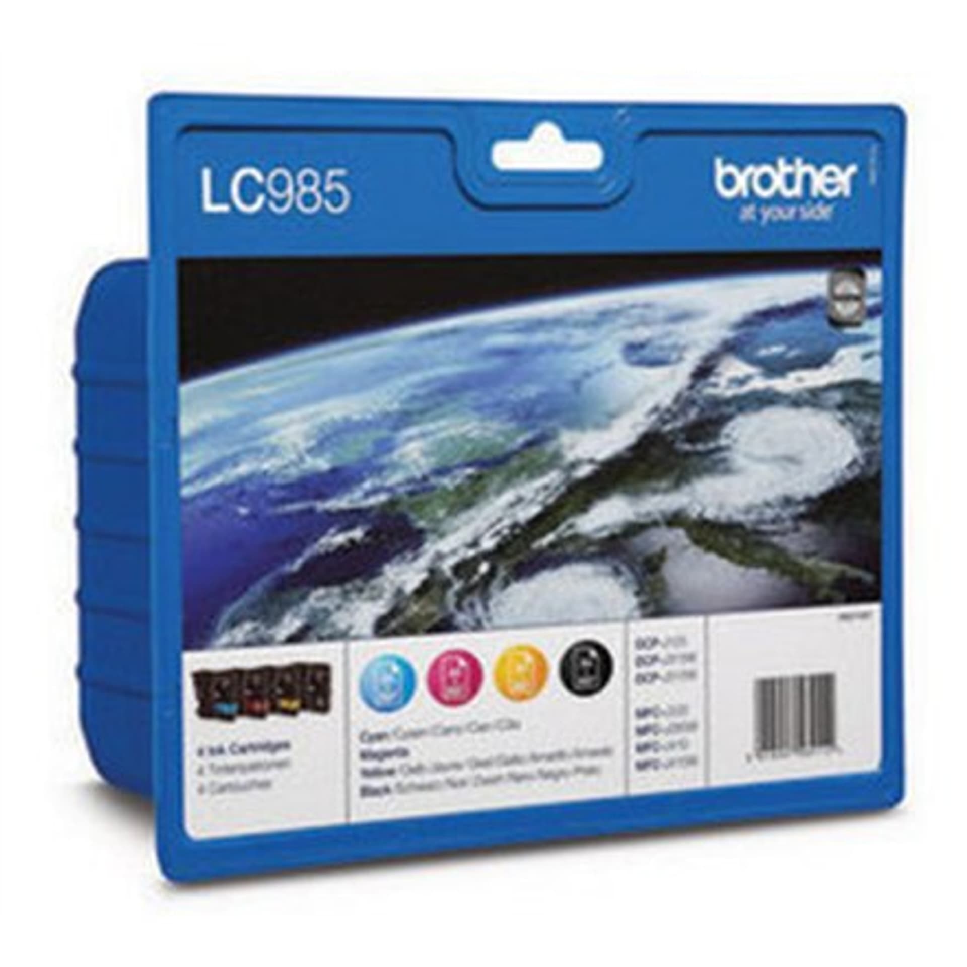 

Wkład atramentowy Brother LC985VALBP Multipack, Black, Cyan, Magenta, Yellow