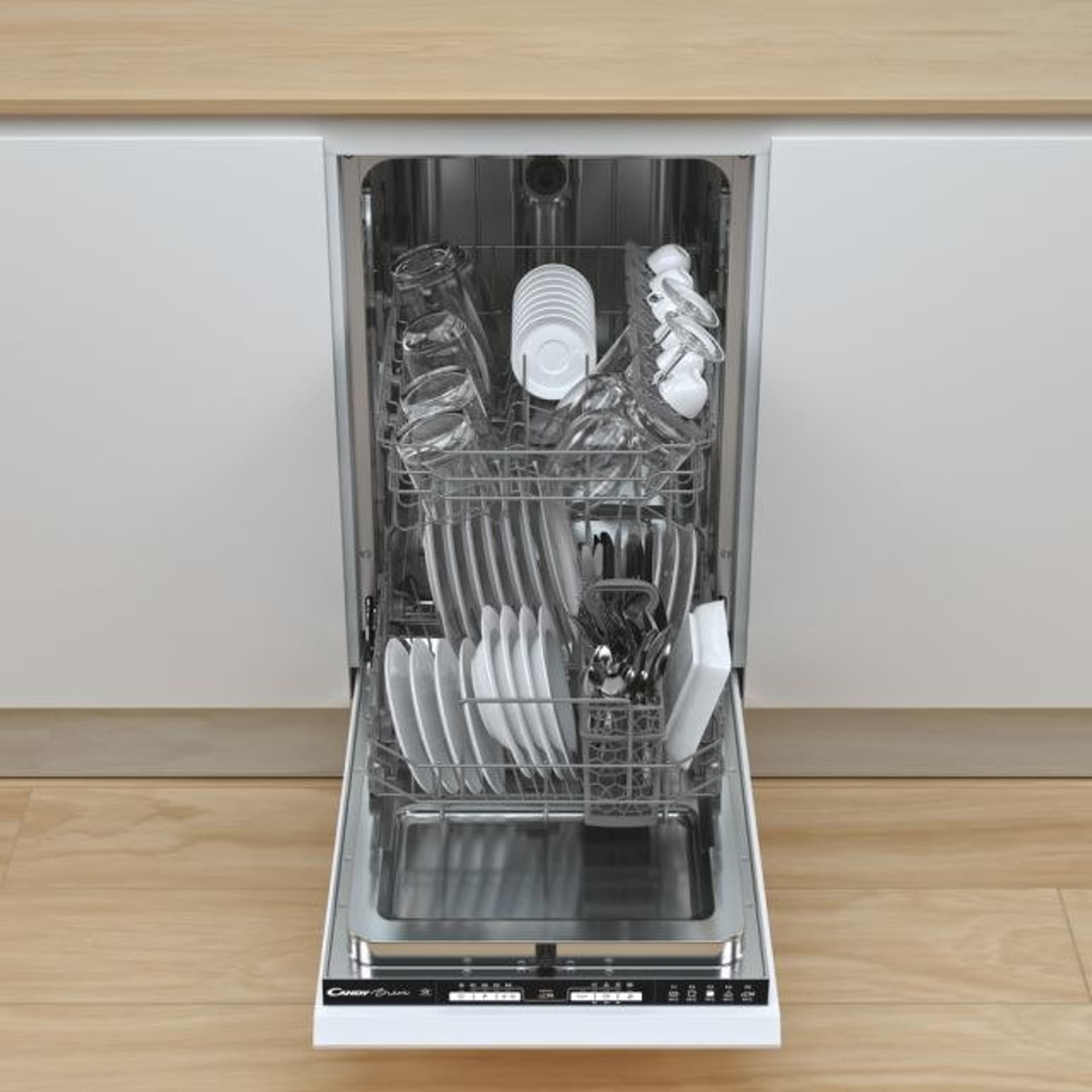 

Candy Dishwasher CDIH 1L952 Built-in, Width 44.8 cm, Number of place settings 9, Number of programs 5, Energy efficiency class F