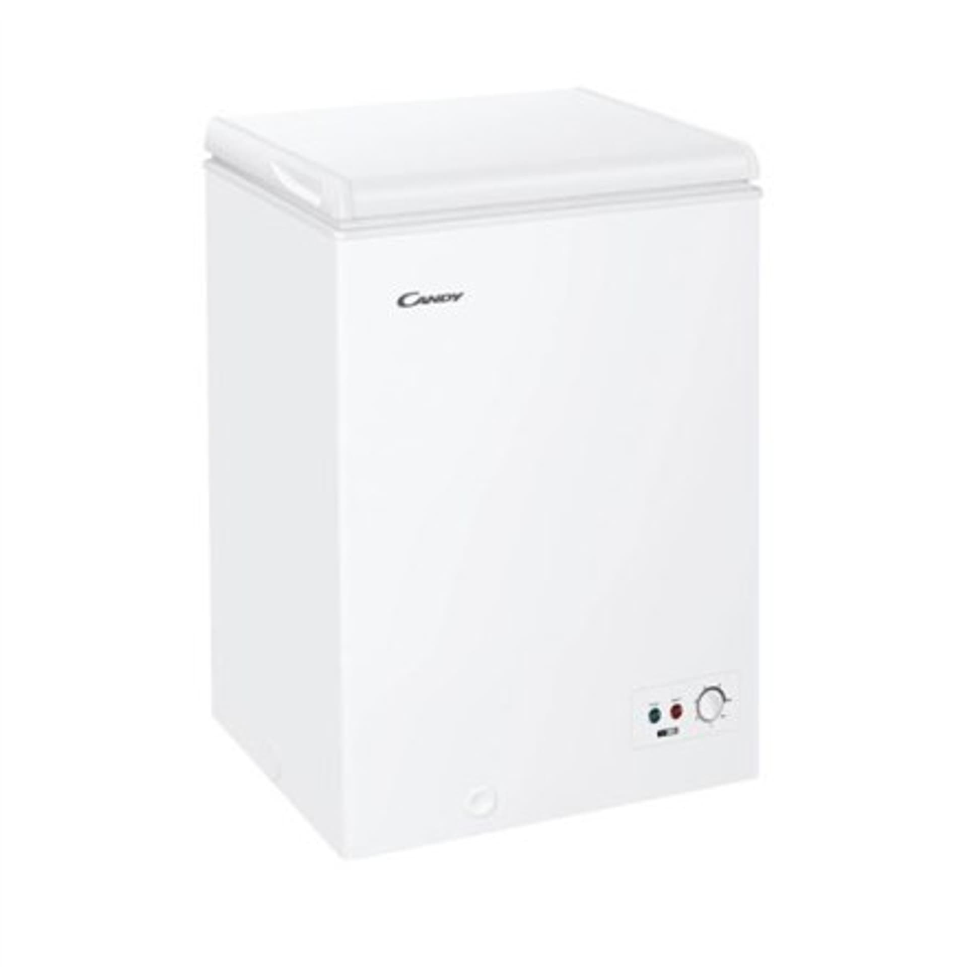 

Candy Freezer CCHH 100 Energy efficiency class F, Chest, Free standing, Height 84.5 cm, Total net capacity 97 L, White