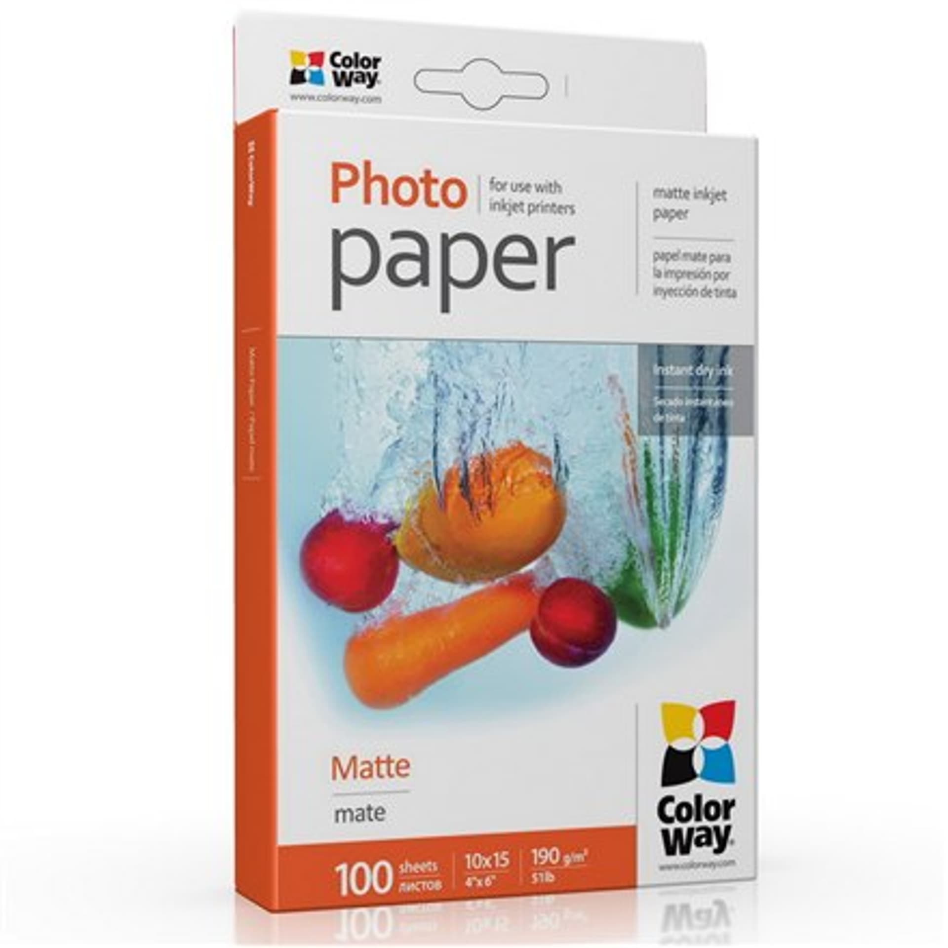 

ColorWay Matte Photo Paper, 100 sheets, 10x15, 190 g/m