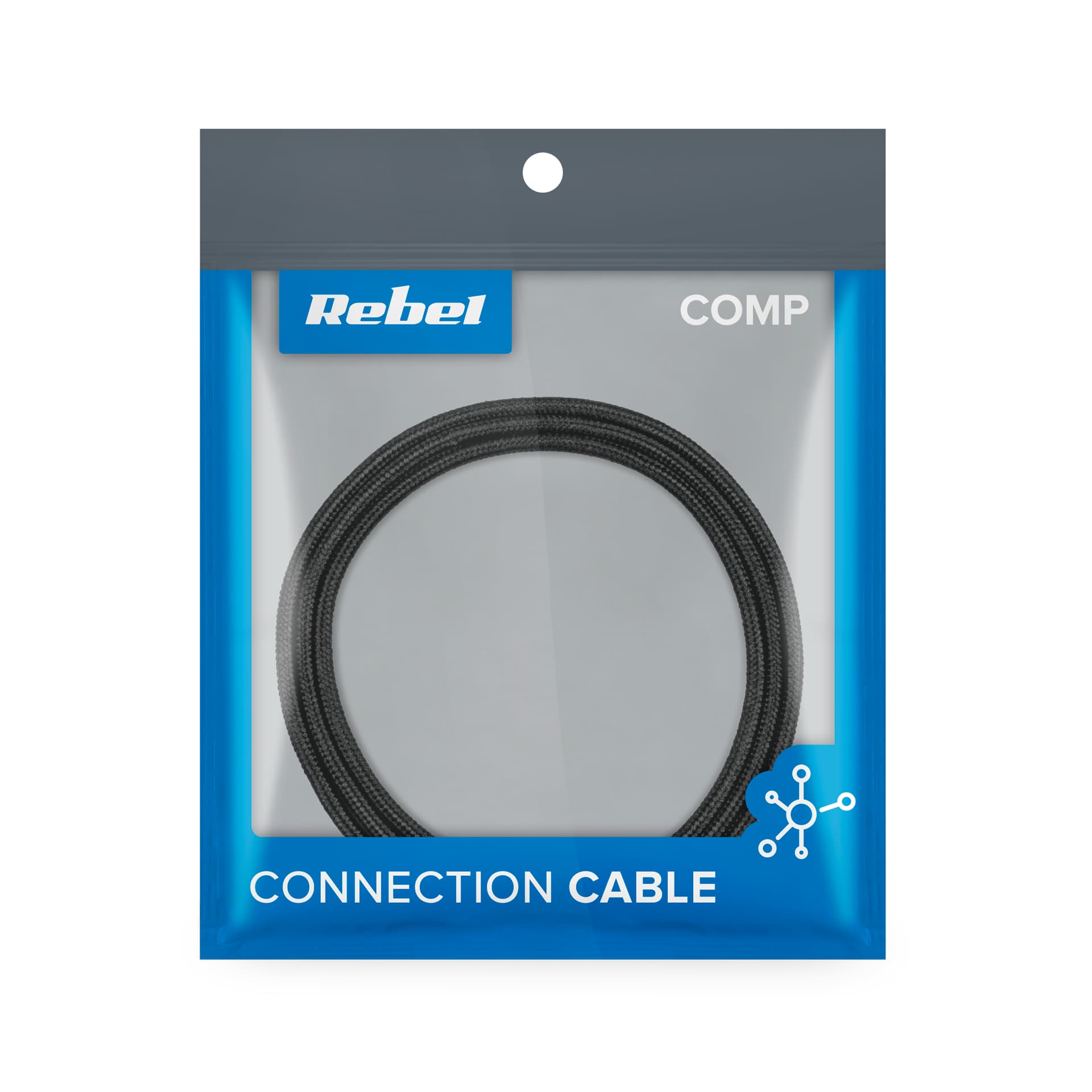 

Kabel USB - USB micro REBEL 100 cm czarny