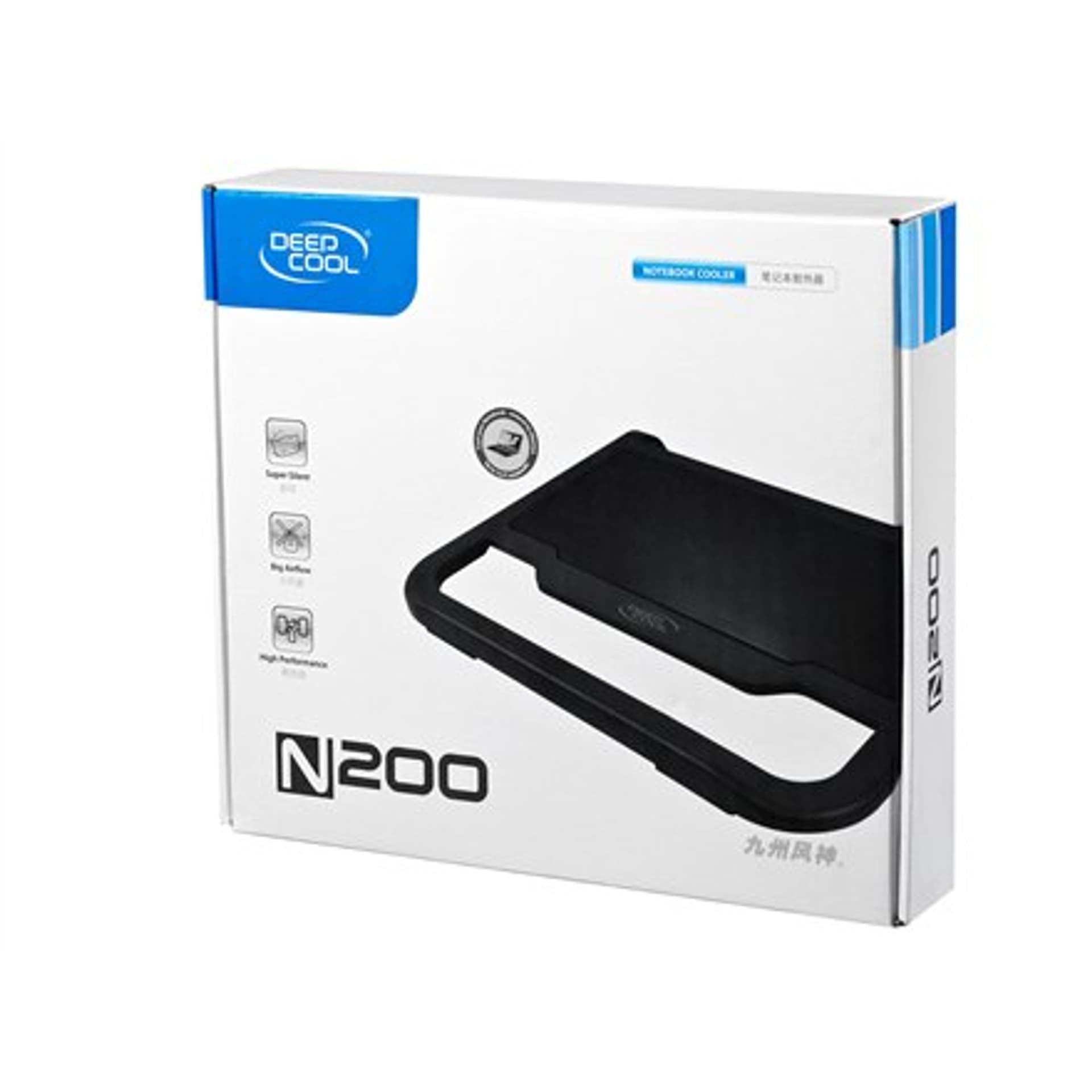

Deepcool N200 Chłodzenie notebooka do 15,4" 589g g, 340,5X310,5X59mm mm