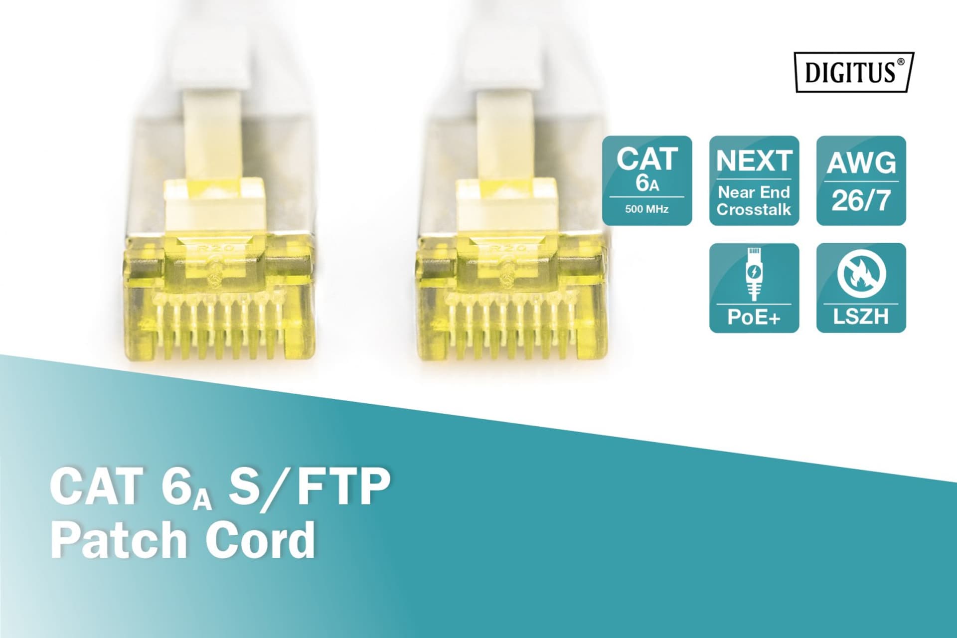 

Digitus Patch Cord CAT 6A S-FTP, Cu, LSZH AWG 26/7, 0.5 m